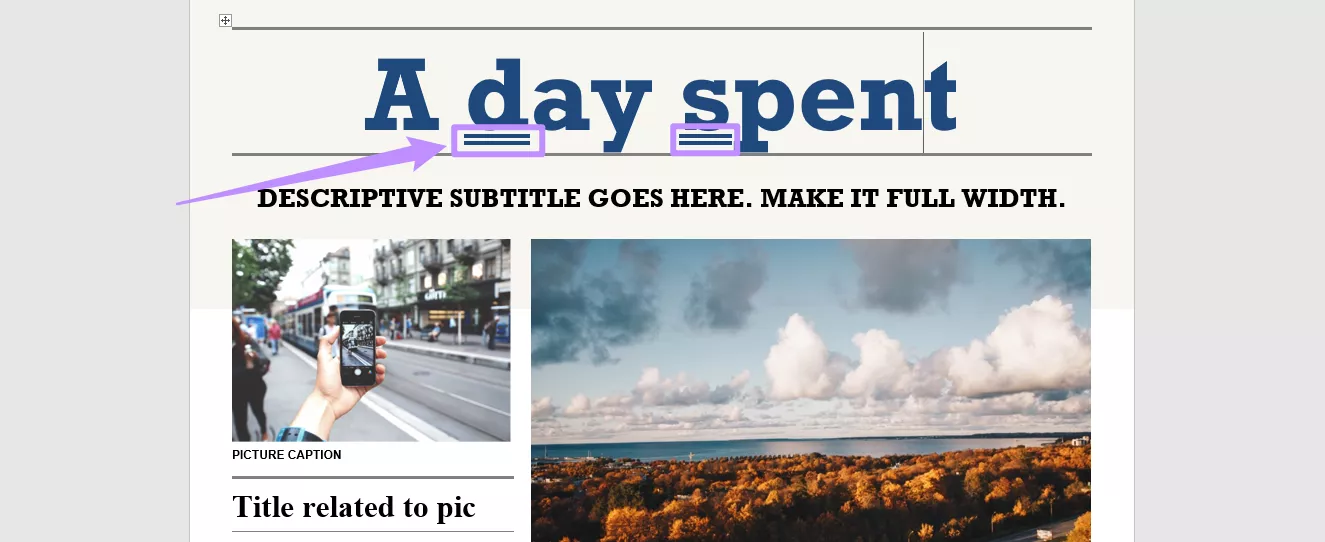 double underline in editing