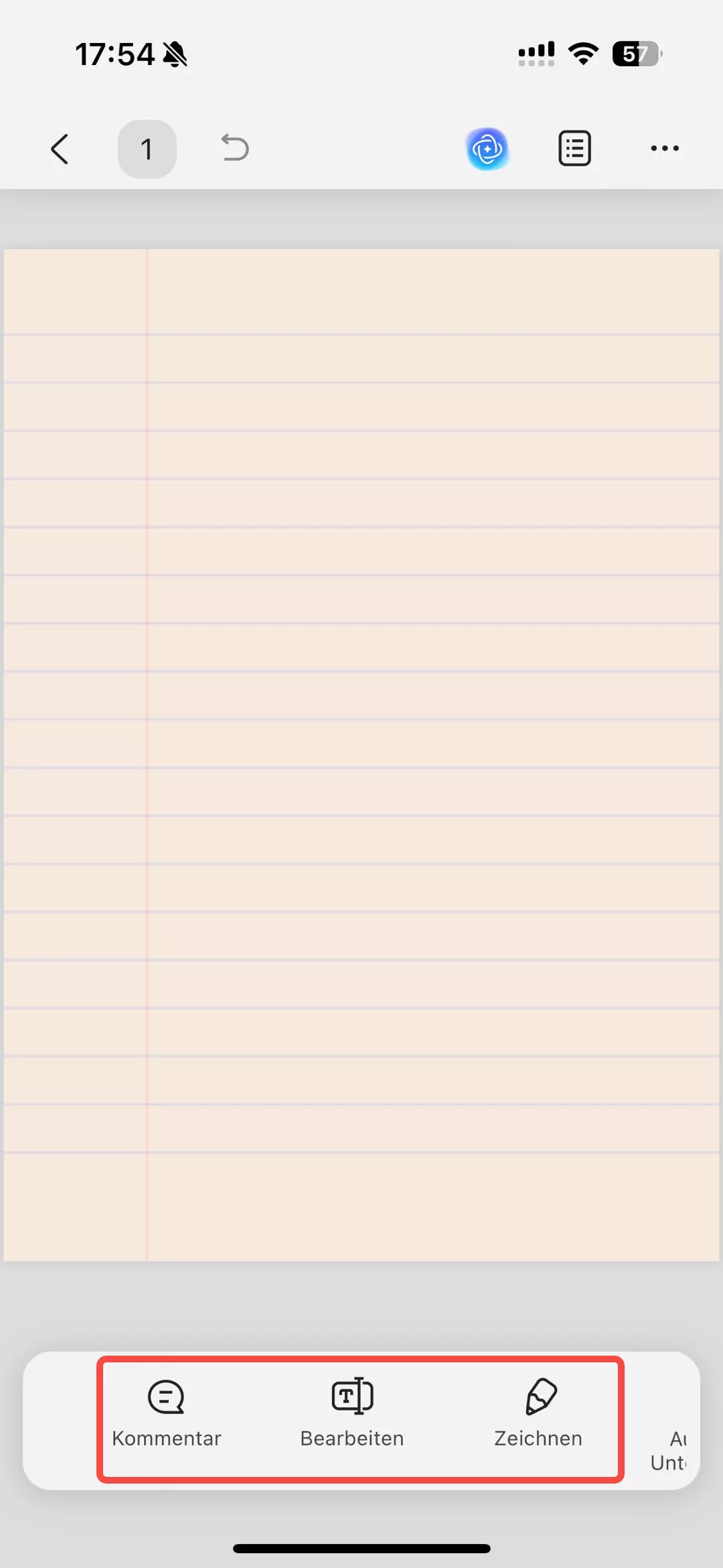 Kommentar, Bearbeiten und Zeichnen