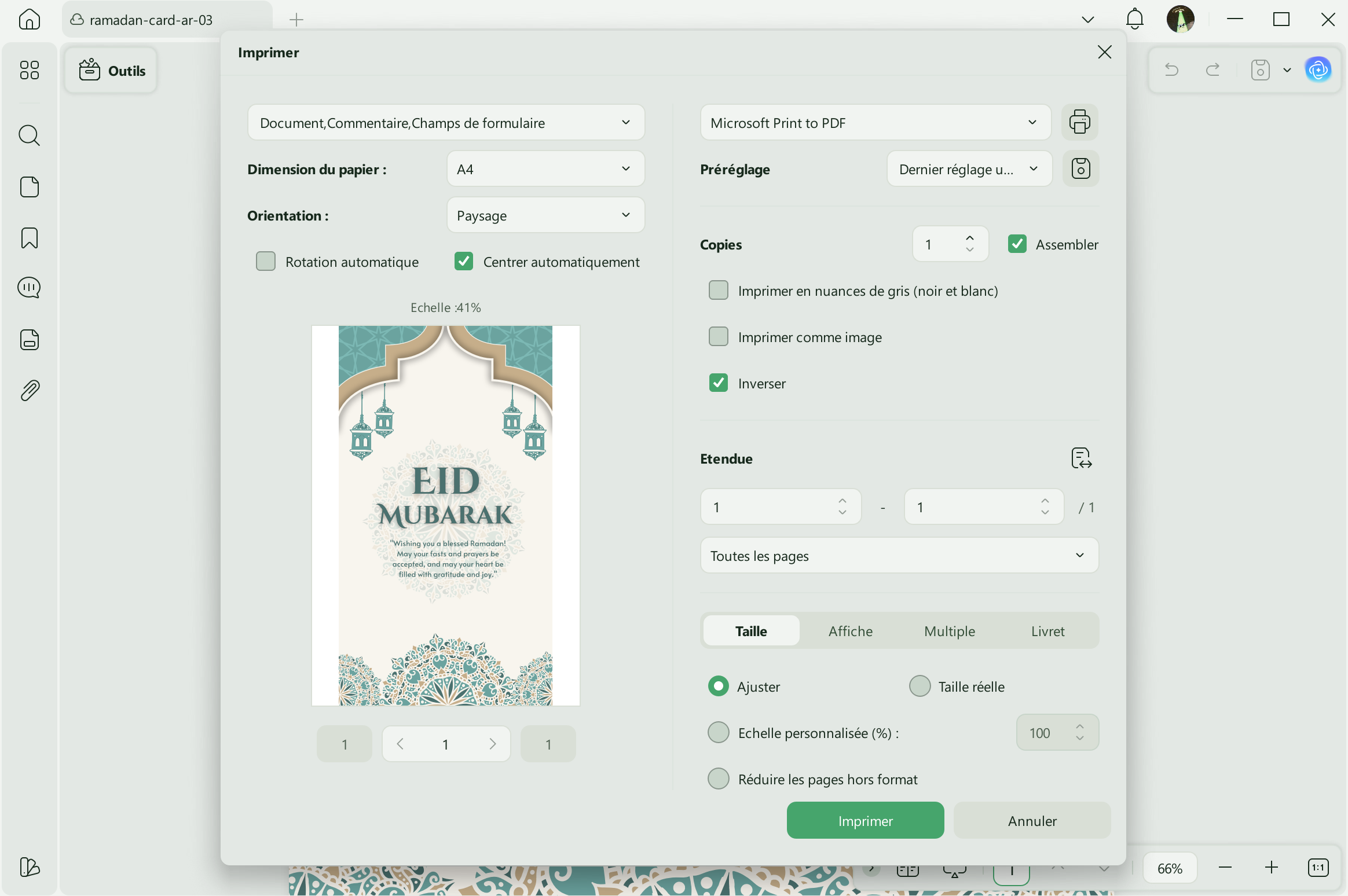 imprimer le fichier