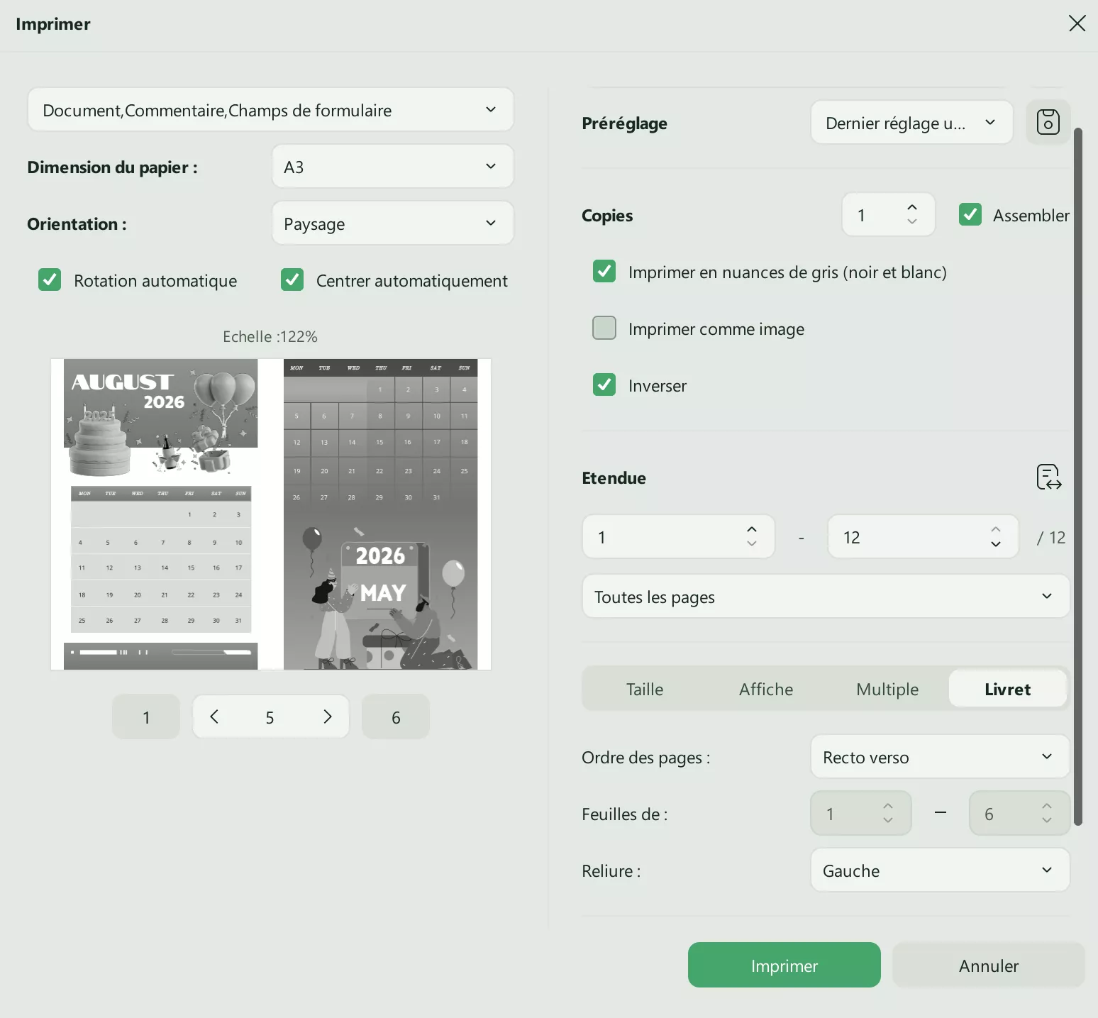 Modèle PDF à imprimer (2026) avec UPDF