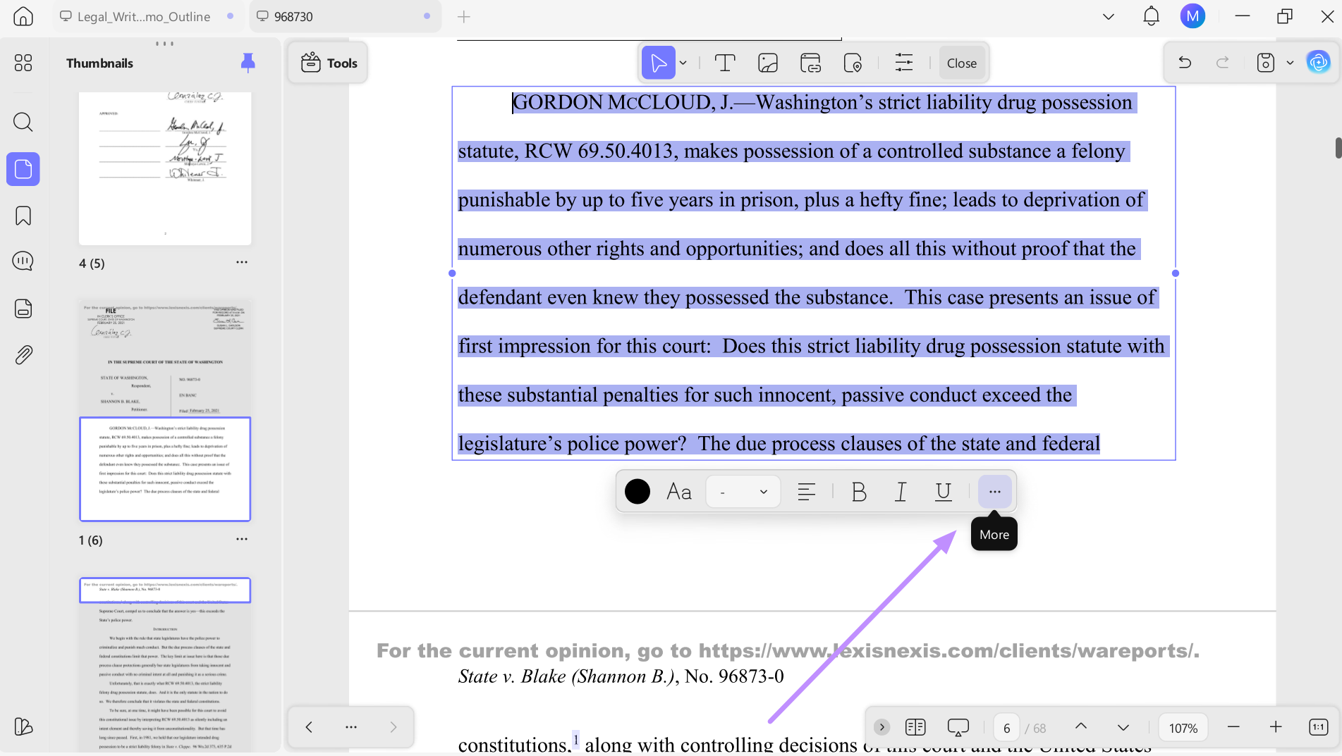enter more editing features