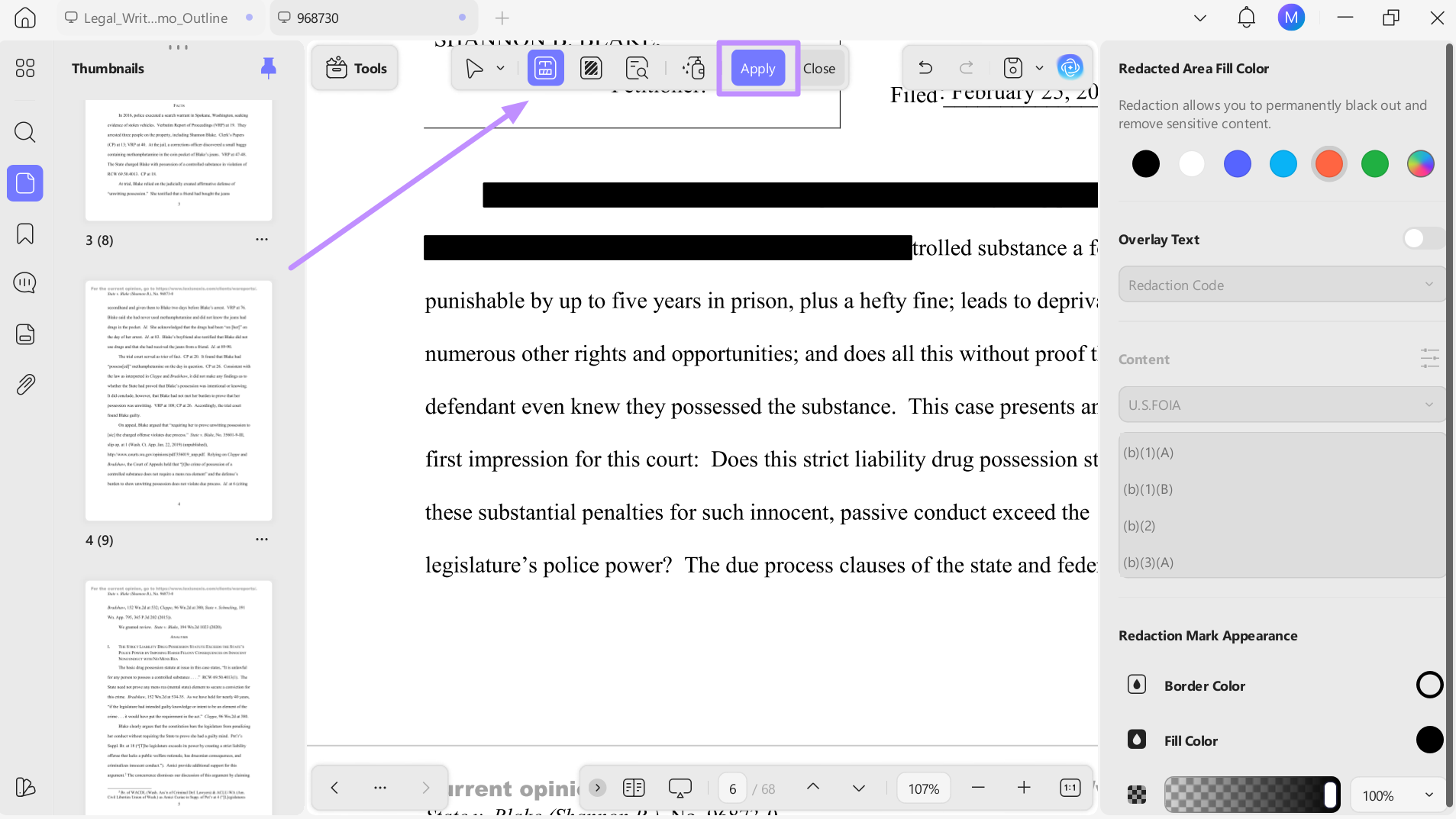 redact sensitive information