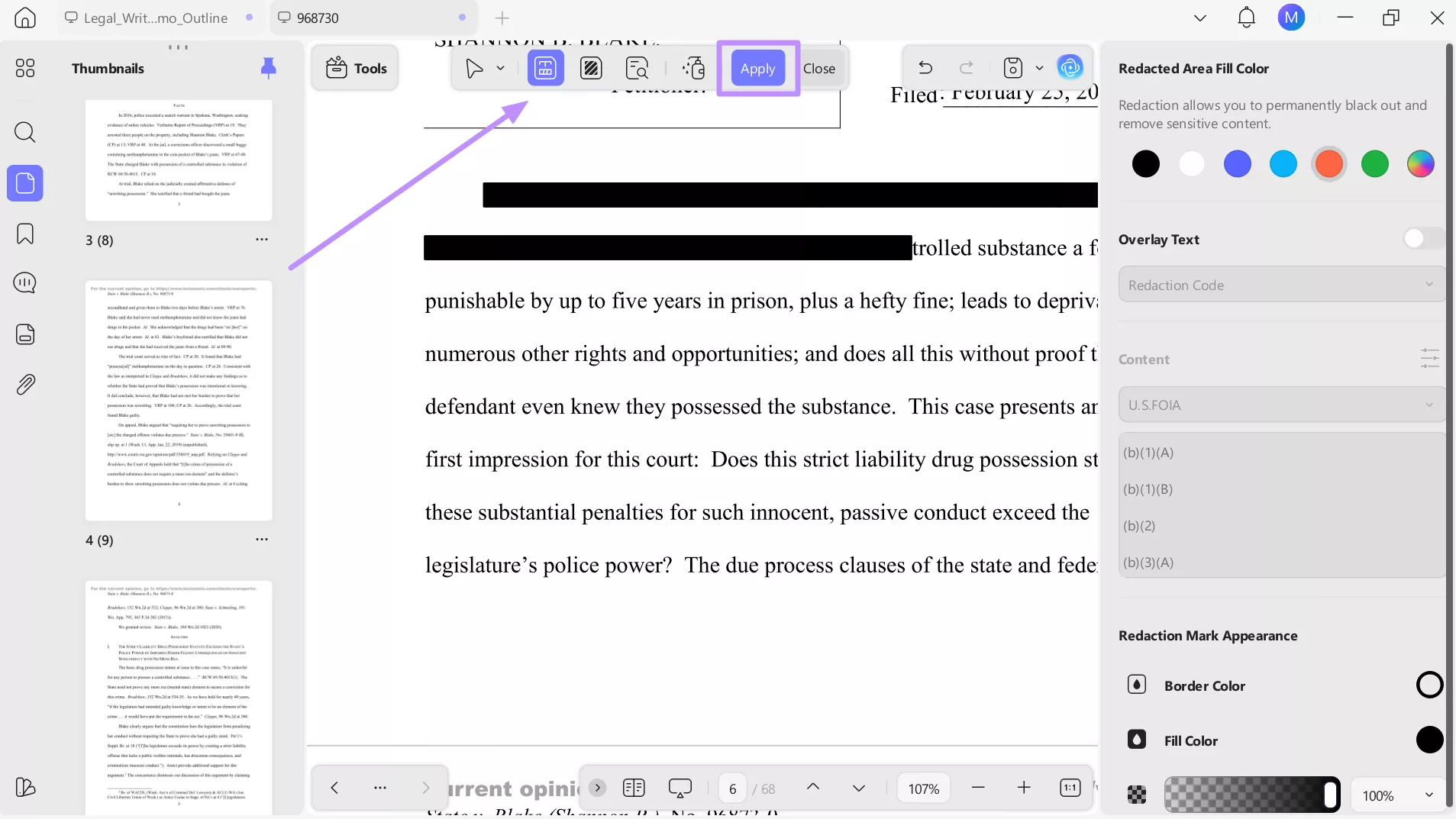 redact sensitive information