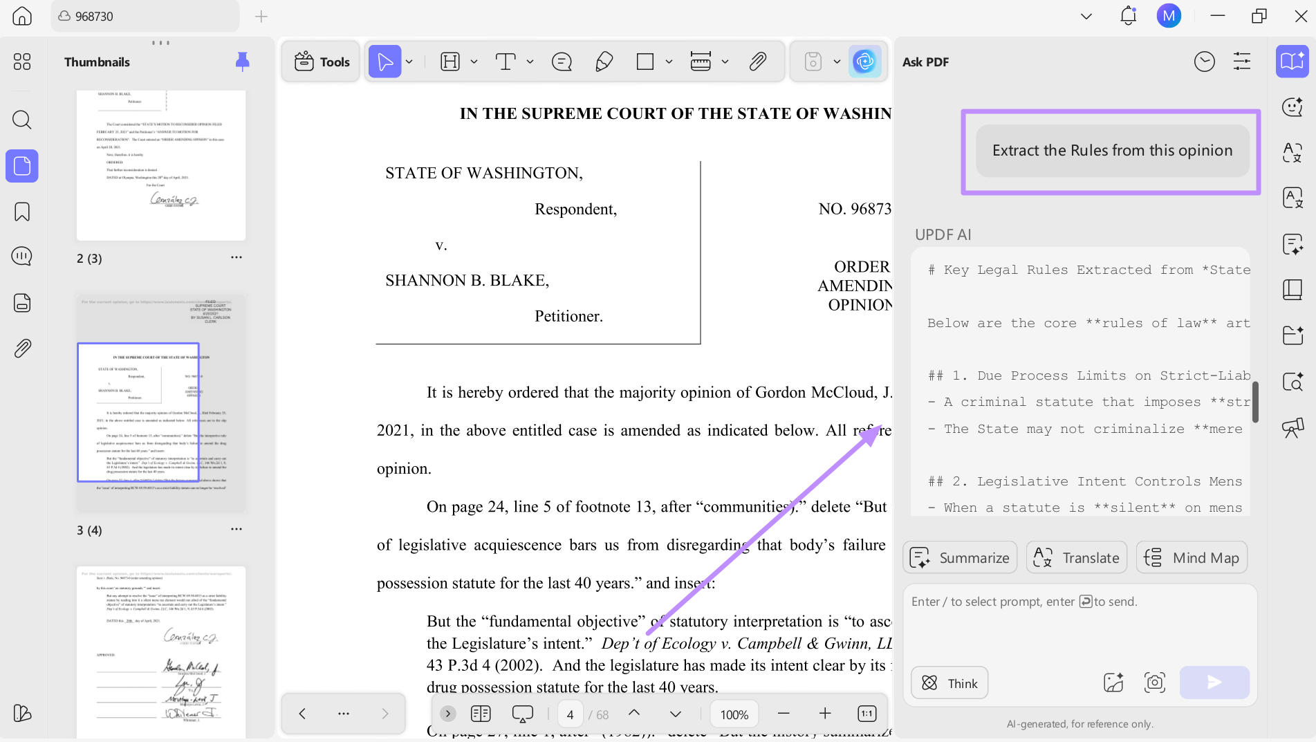 prompt ai to extract rules