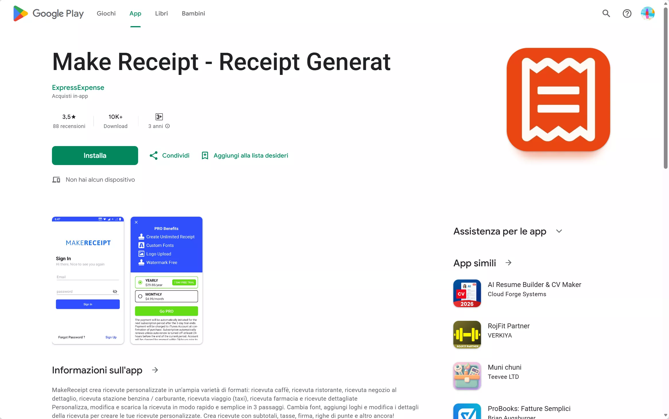 receipt generator receipt maker