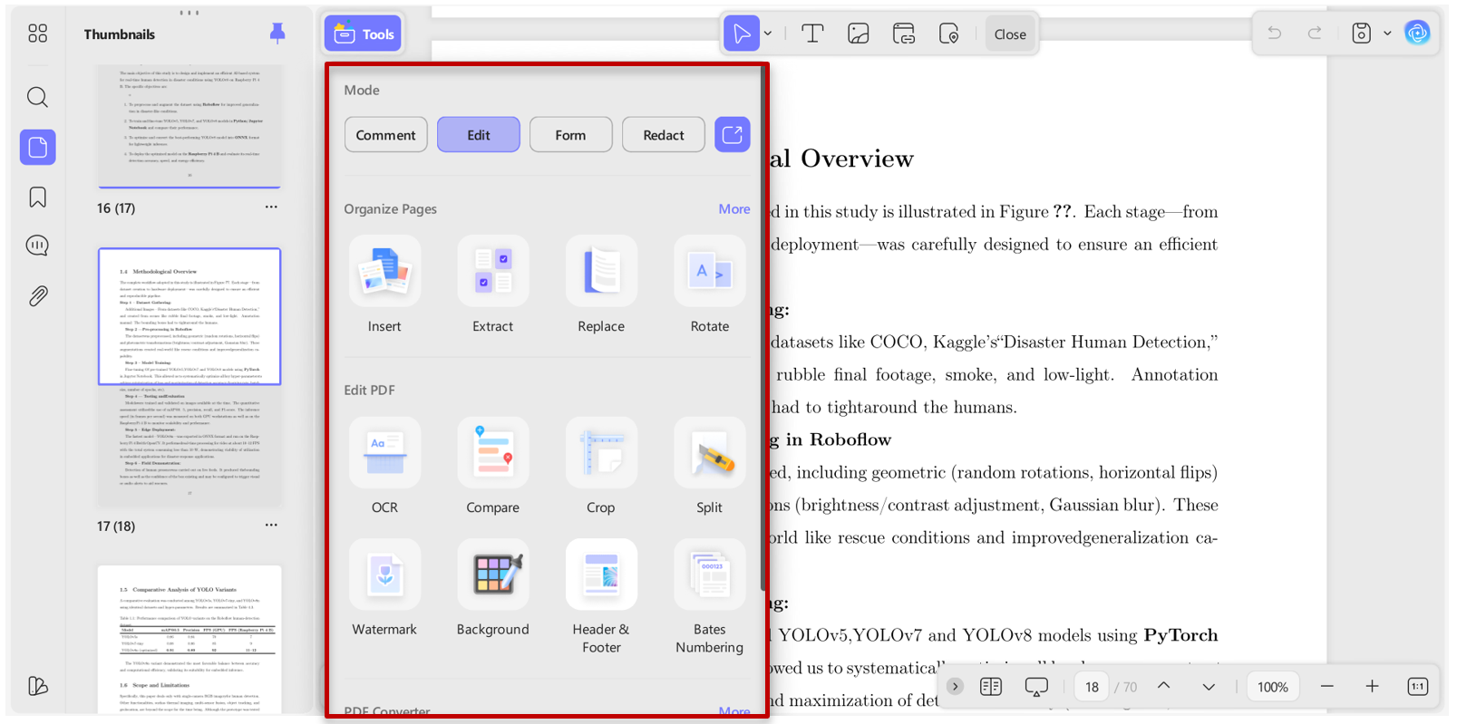 multiple customization option for PDF document in UPDF