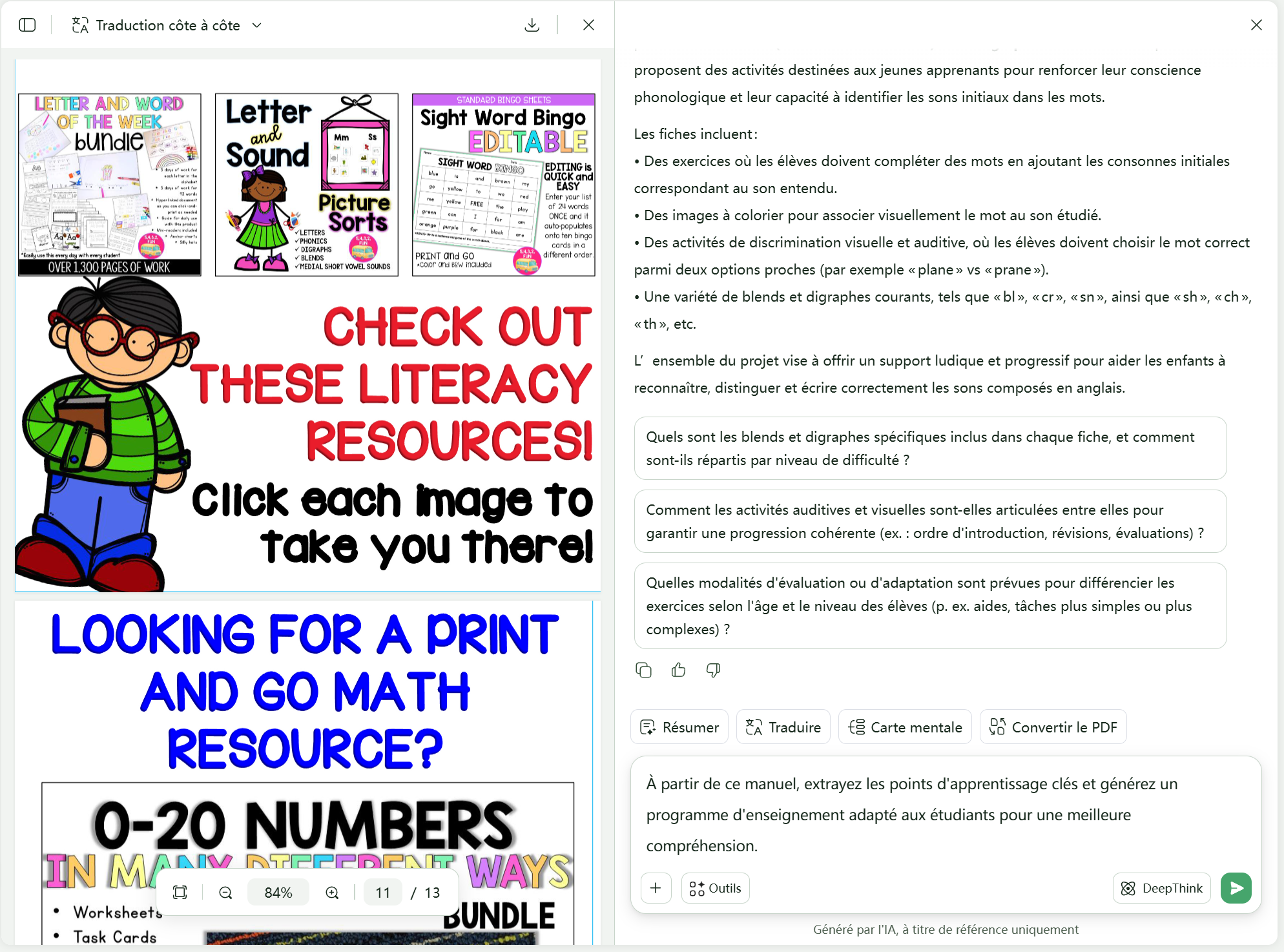 UPDF AI générer des plans d’enseignement