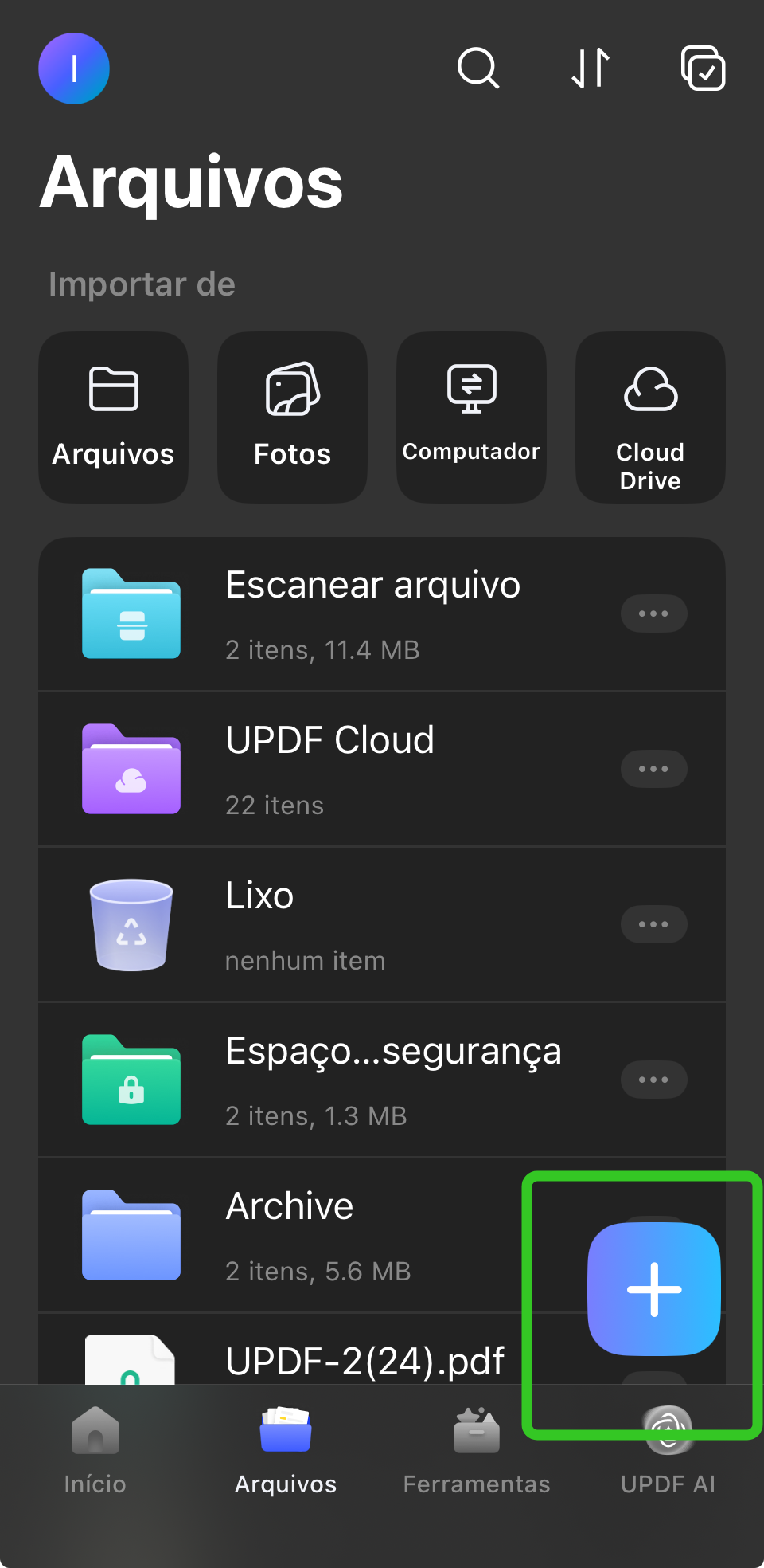 abrir o updf no iphone