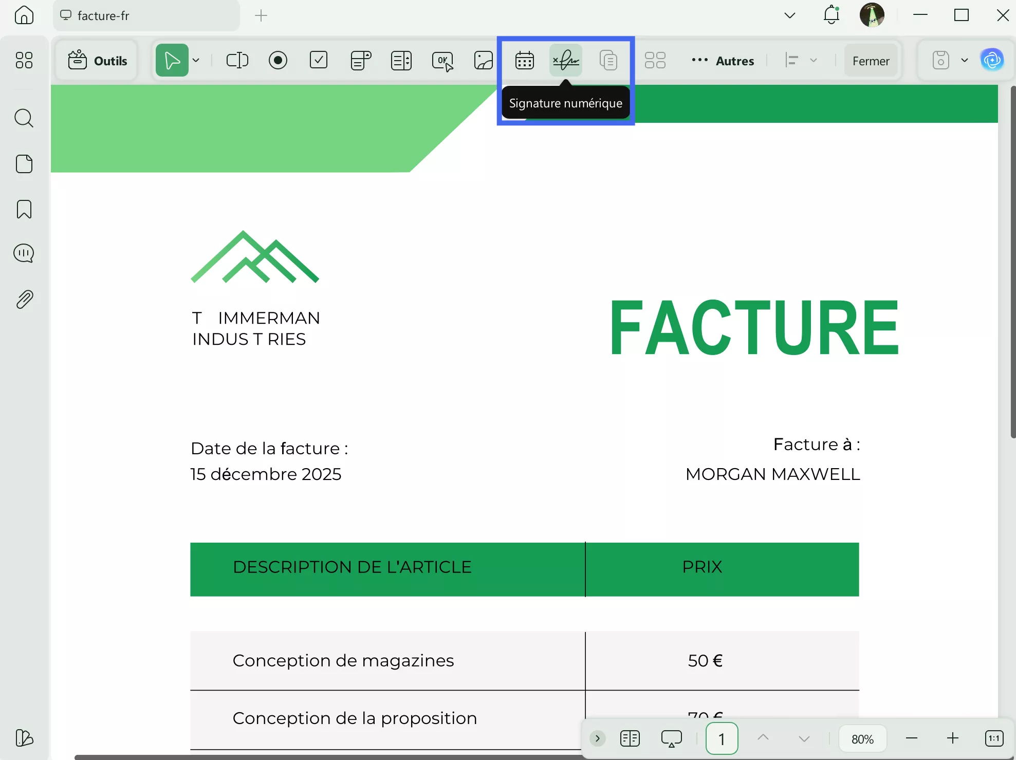 insérer des formes et d'autres annotations