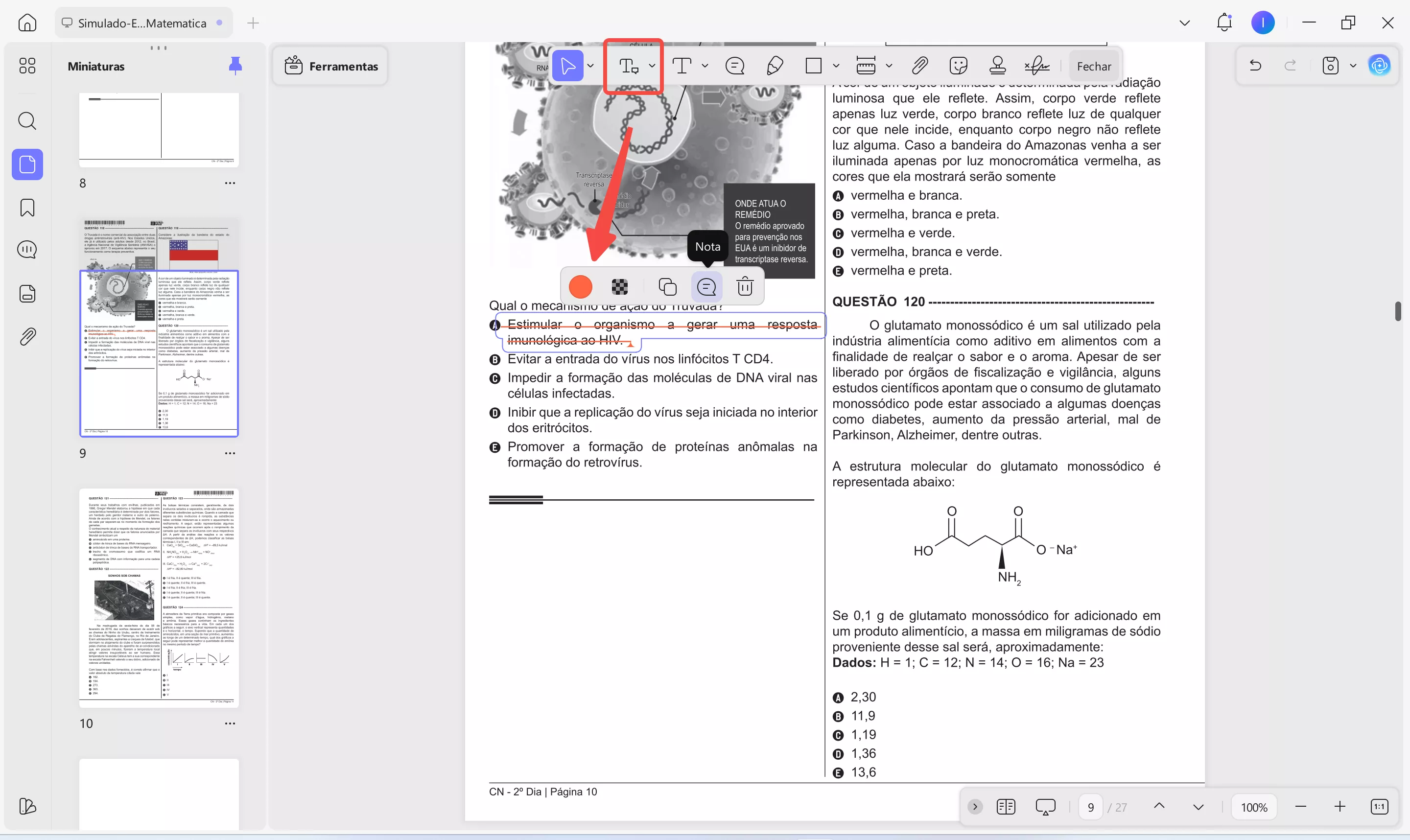 substituir texto no updf