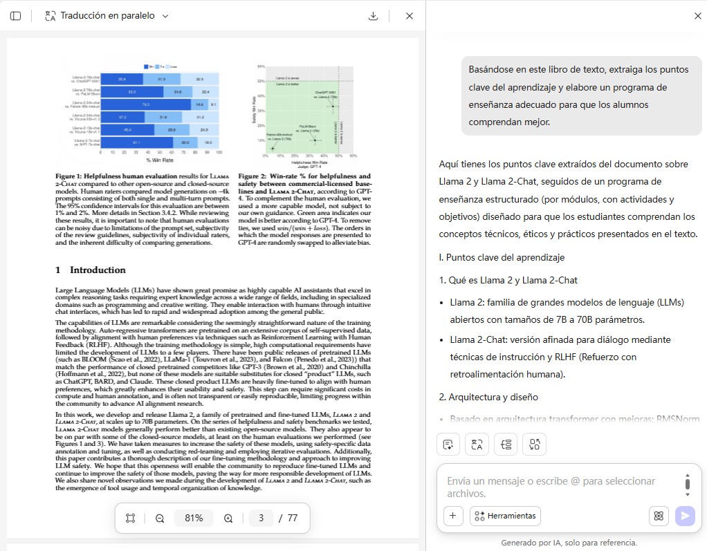 UPDF AI genera esquemas de planes de enseñanza