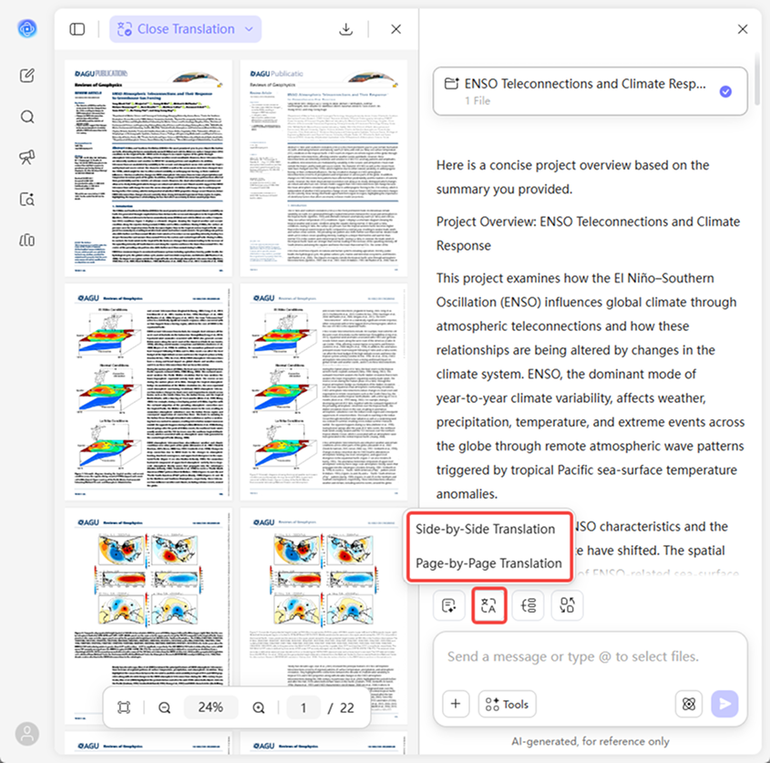 UPDF AI ai translate research papers