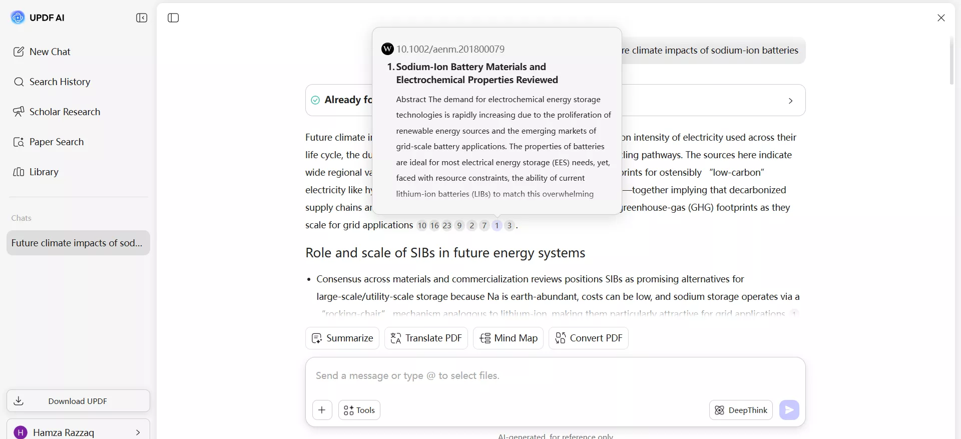 updf ai paper search