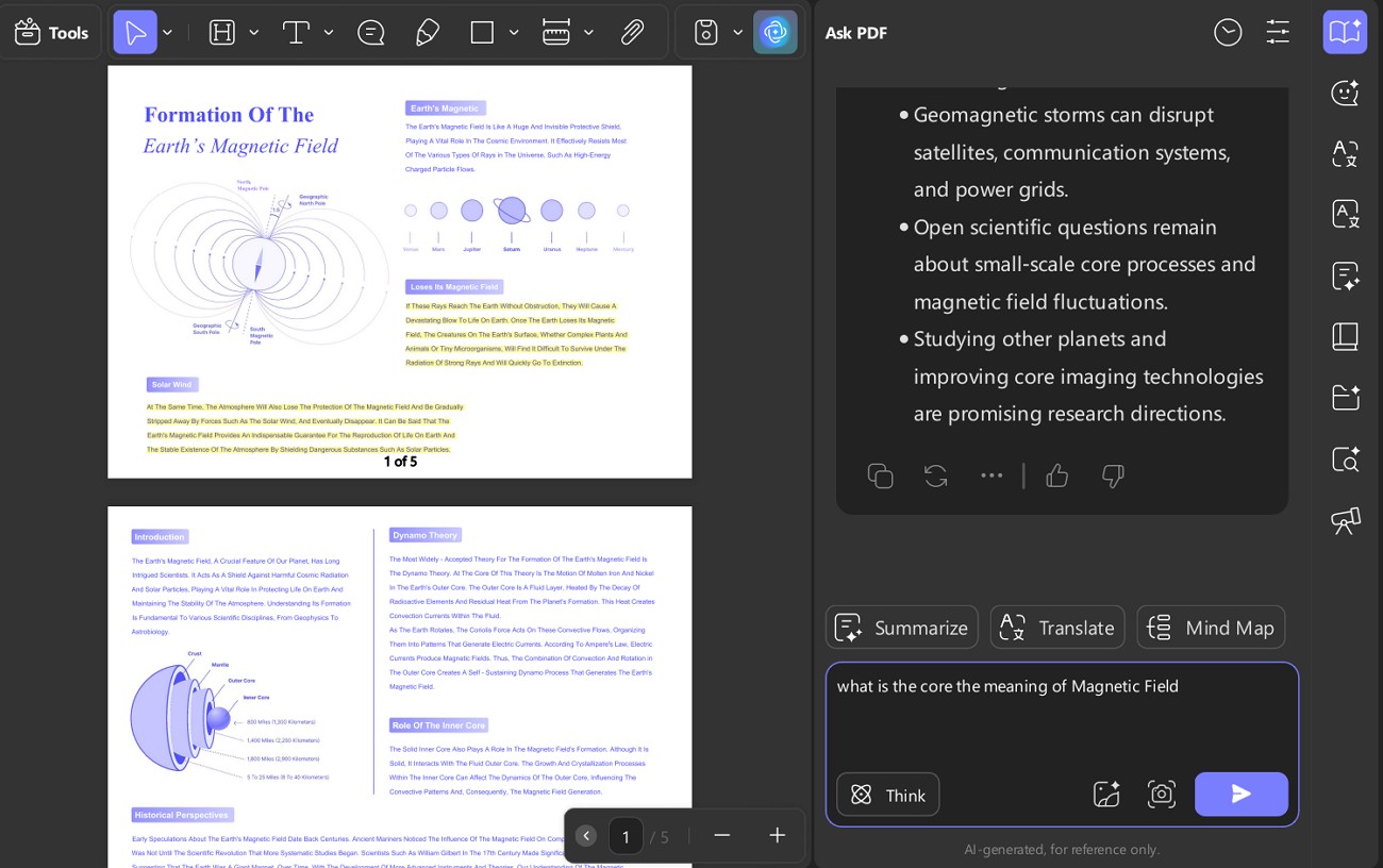 document chat with ask pdf feature