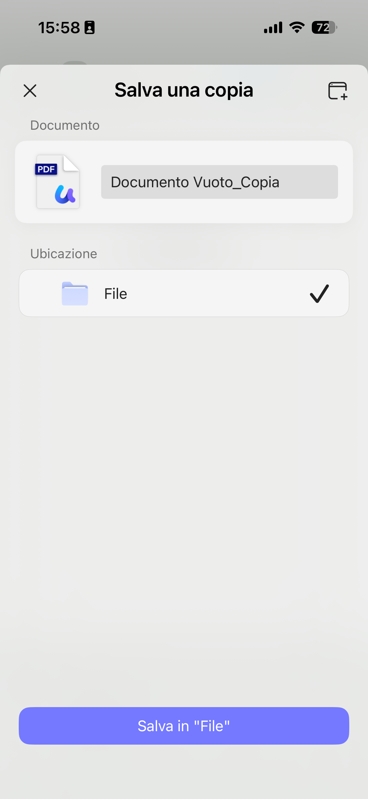 save pdf to files on iphone with updf for ios