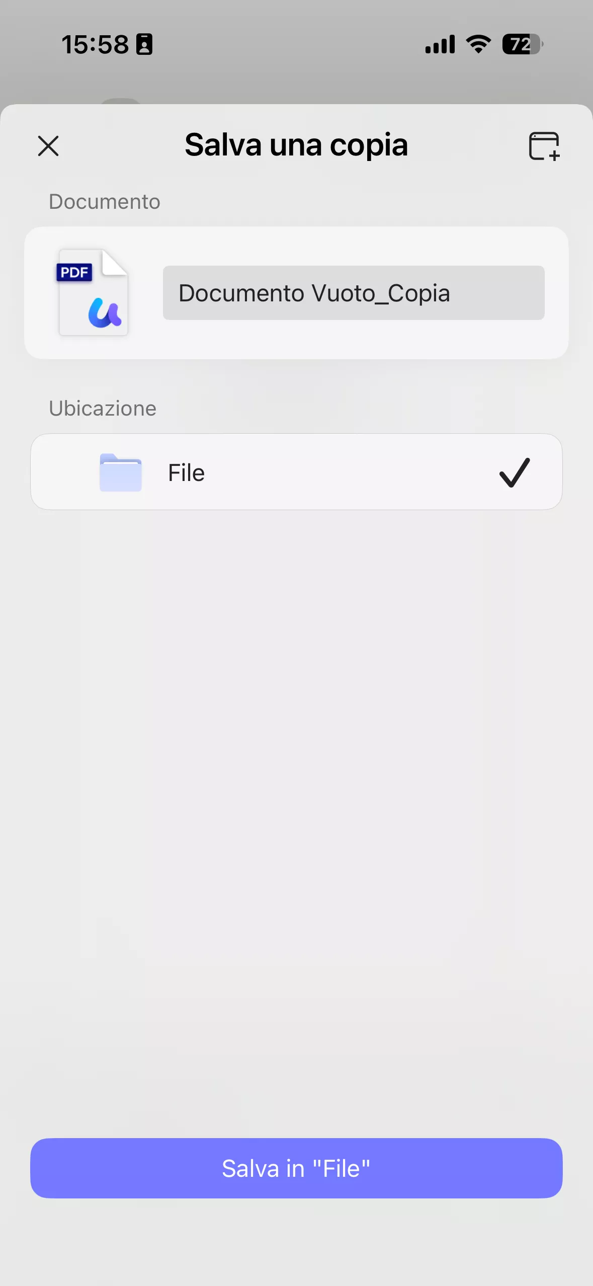 save pdf to files on iphone with updf for ios