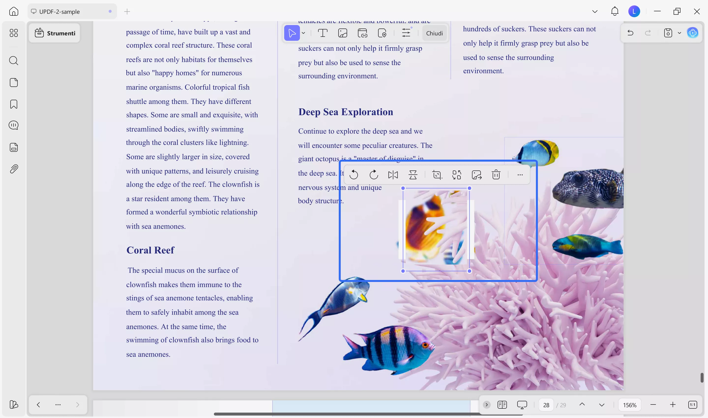 make adjustments in pdf images