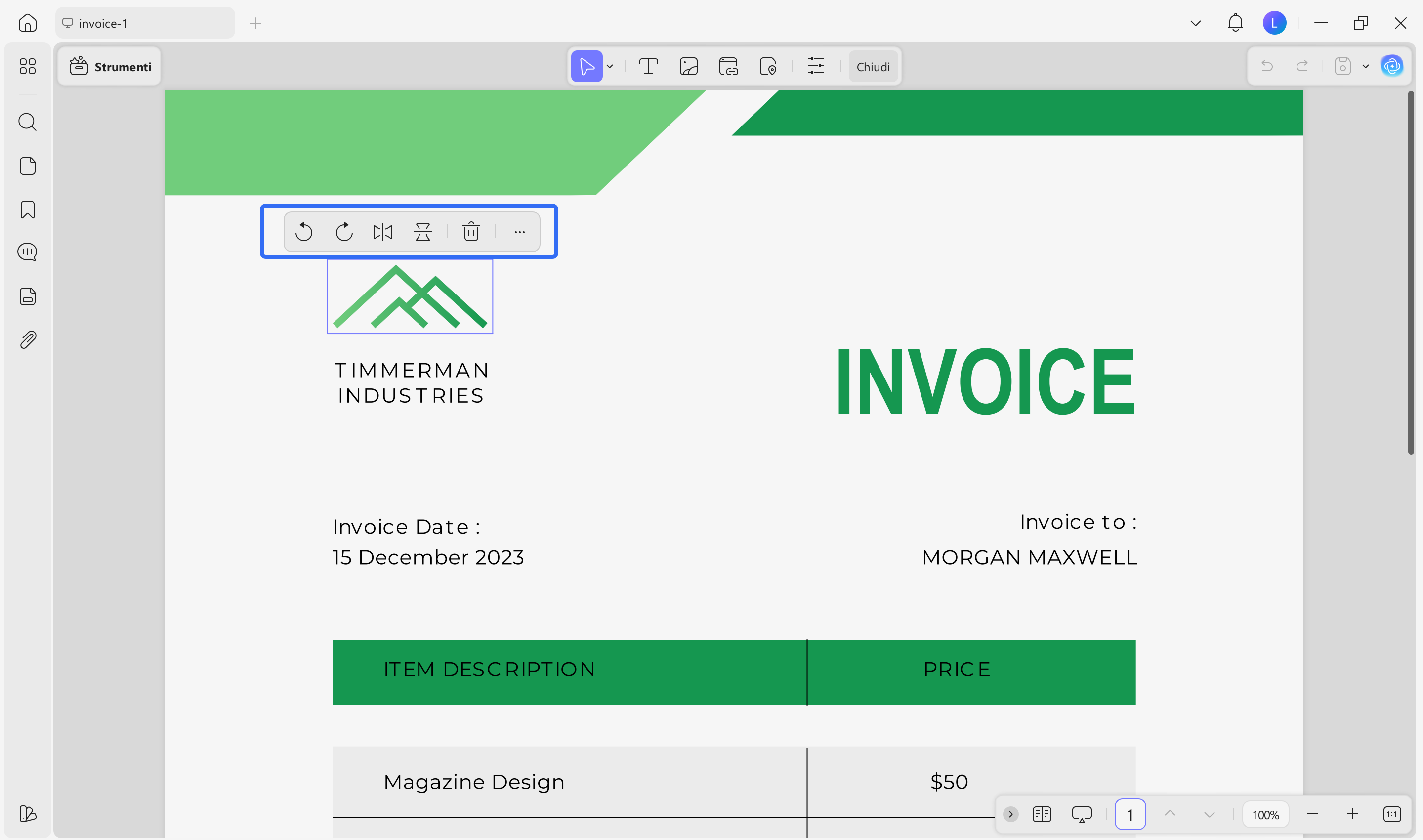 receipt generator edit updf