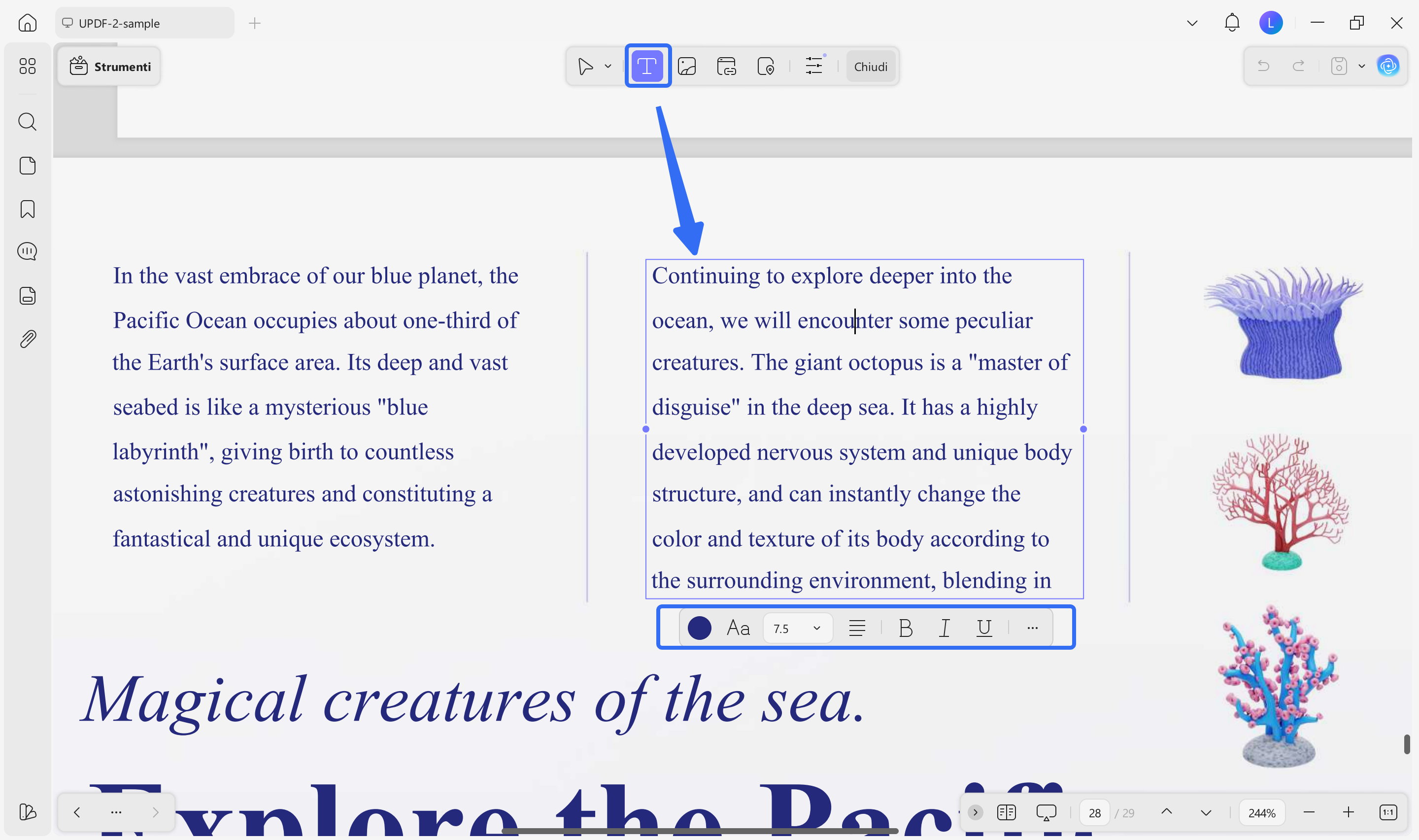 alter text color of pdf