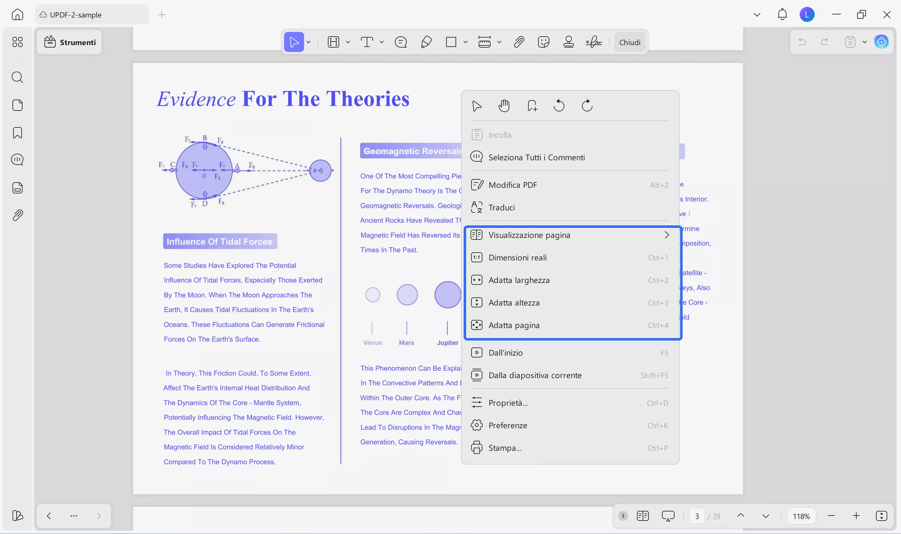 zoom in and out using right click