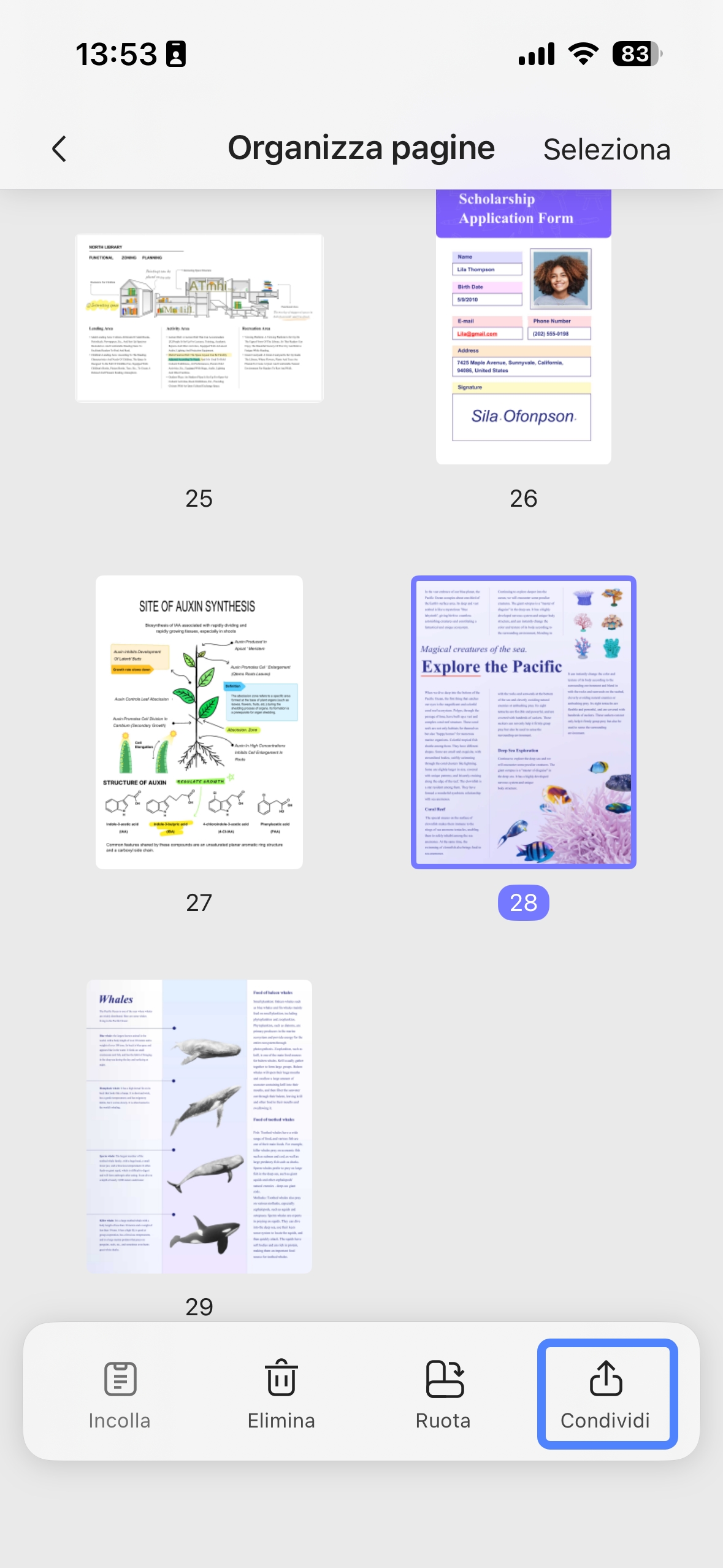 Share page from PDF with UPDF for iOS