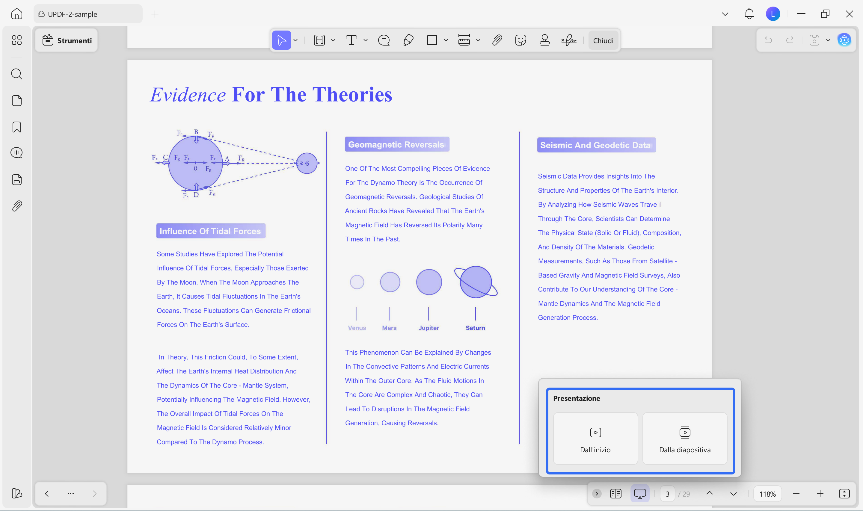 play pdf as a slideshow updf