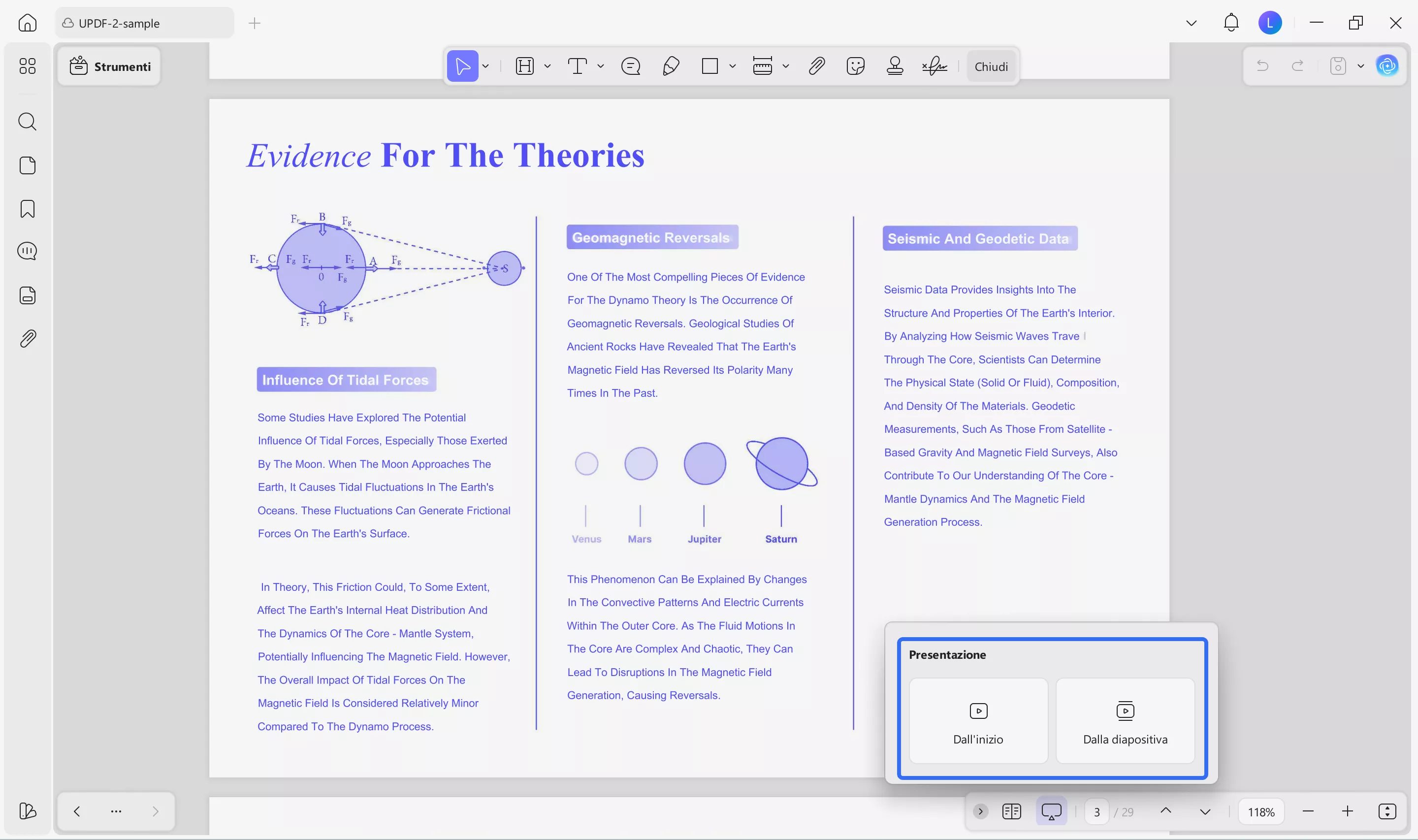 play pdf as a slideshow updf