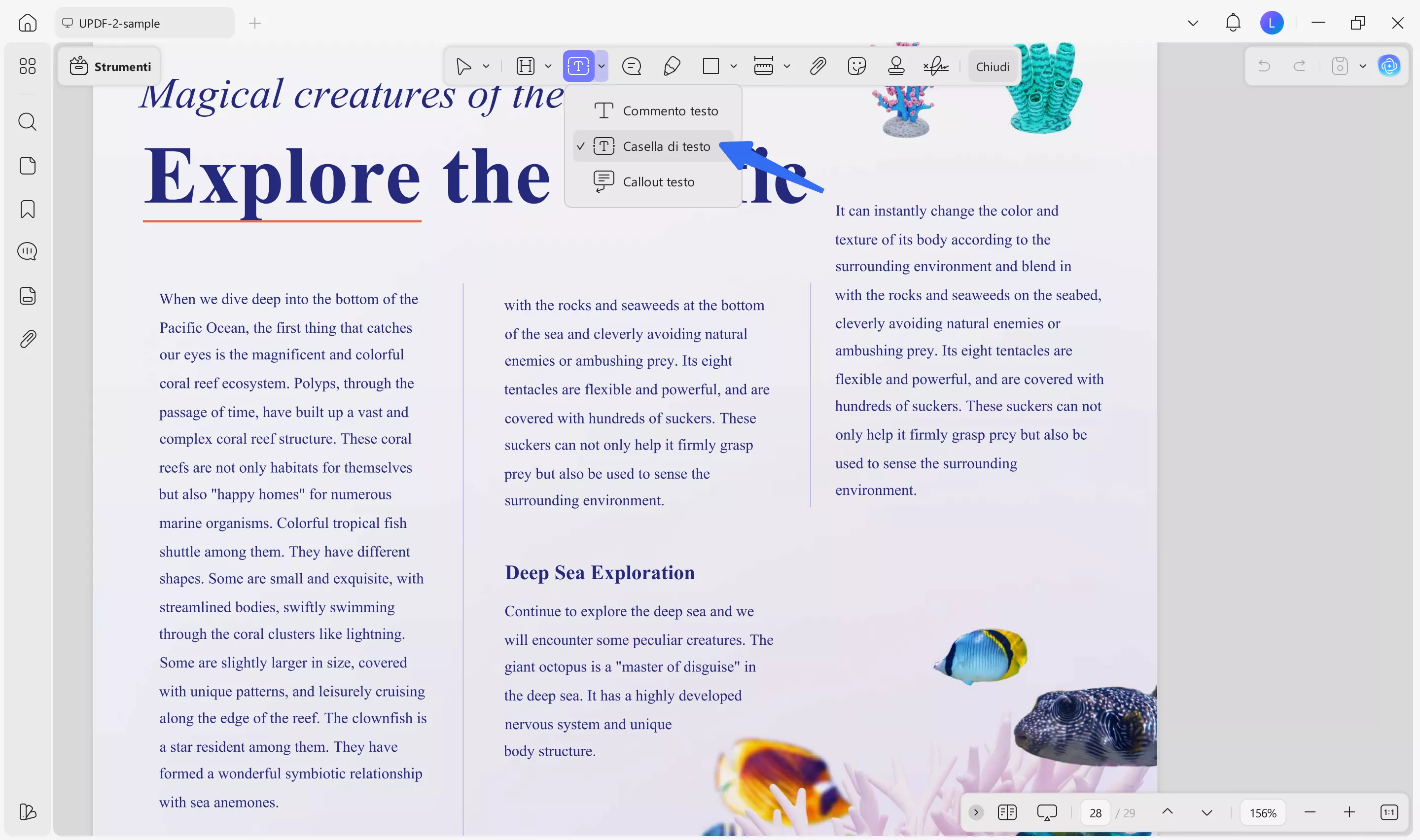 Add text box with UPDF
