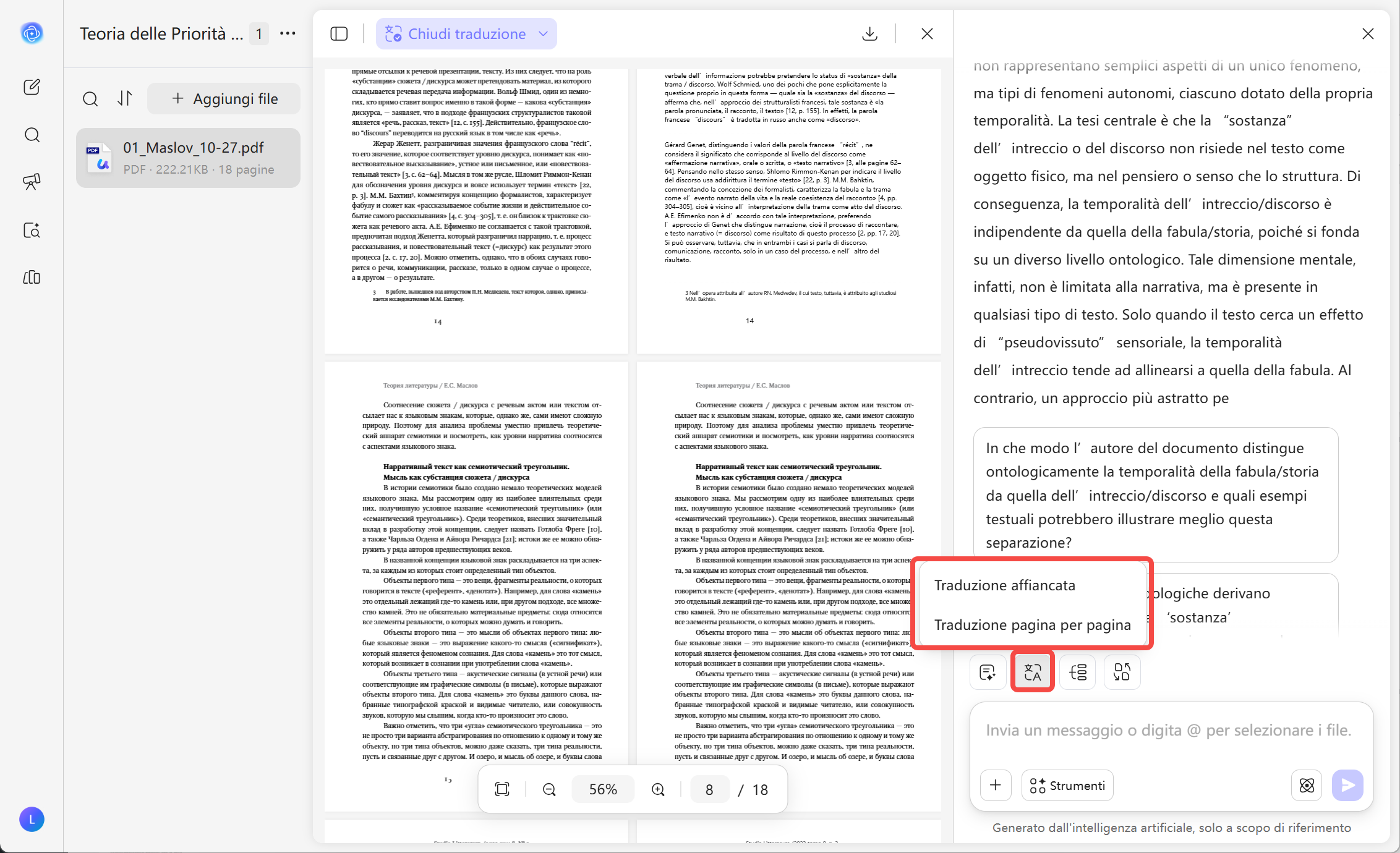 UPDF AI traduce articoli di ricerca