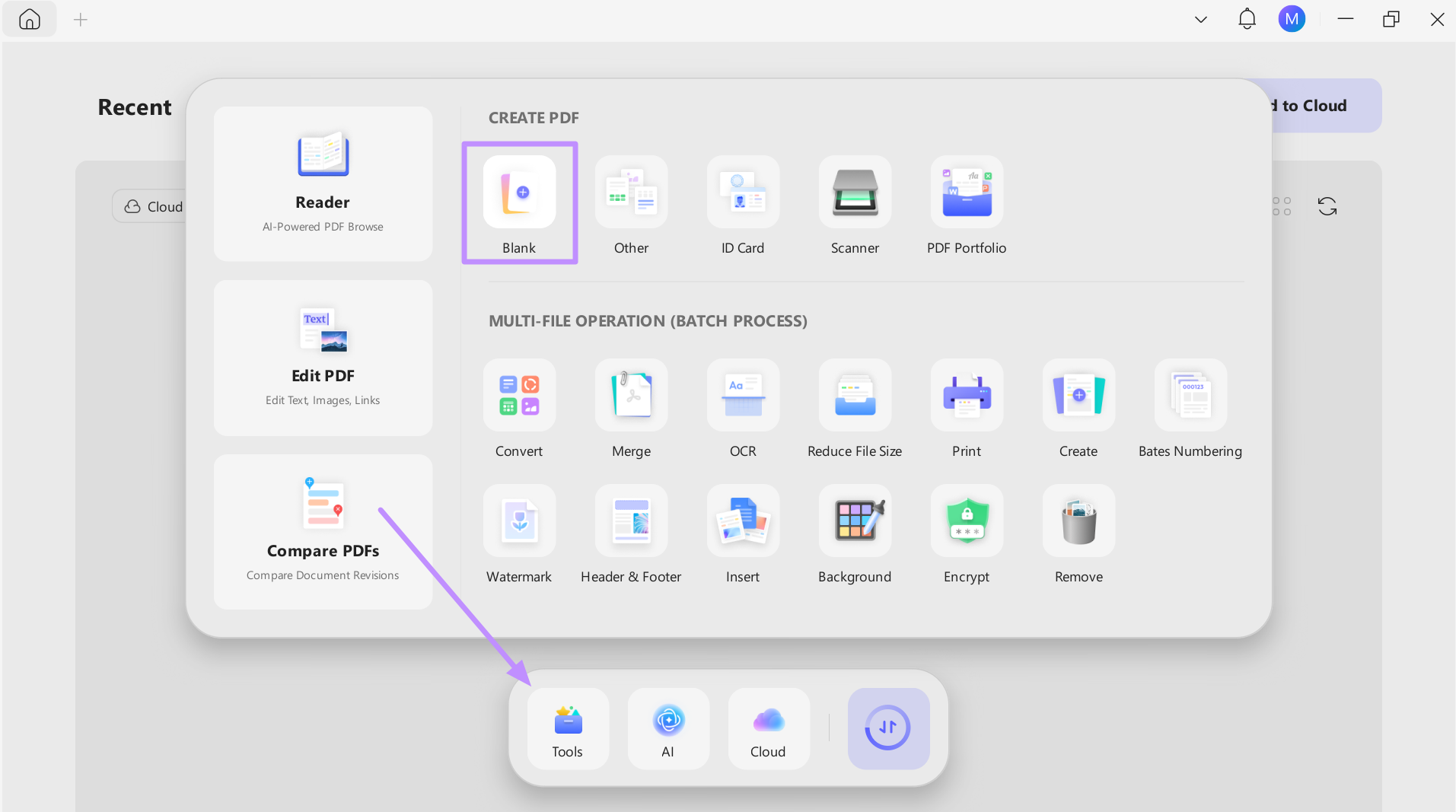 create a blank pdf