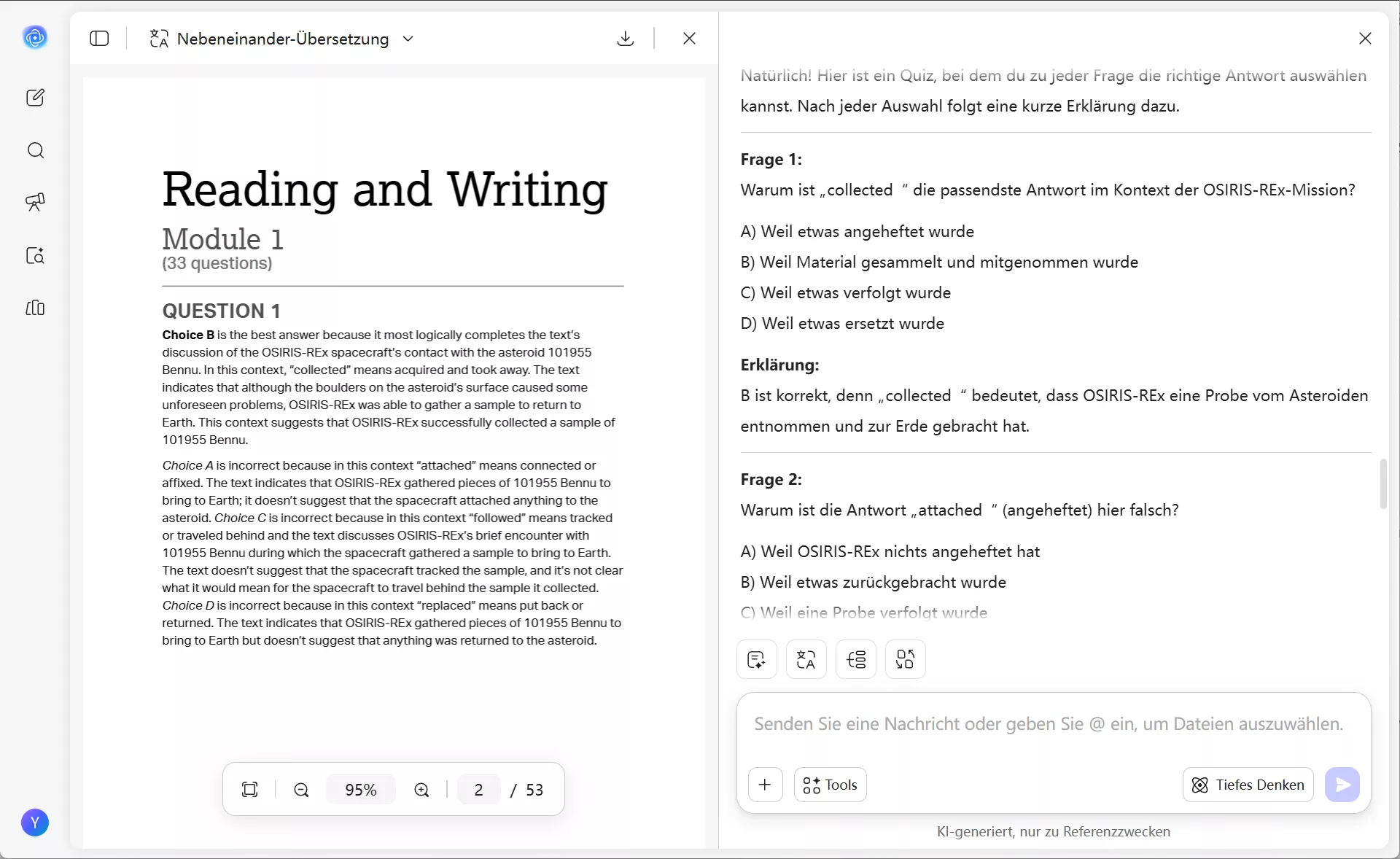 Verwenden Sie updf ai, um Quizfragen zu erstellen.