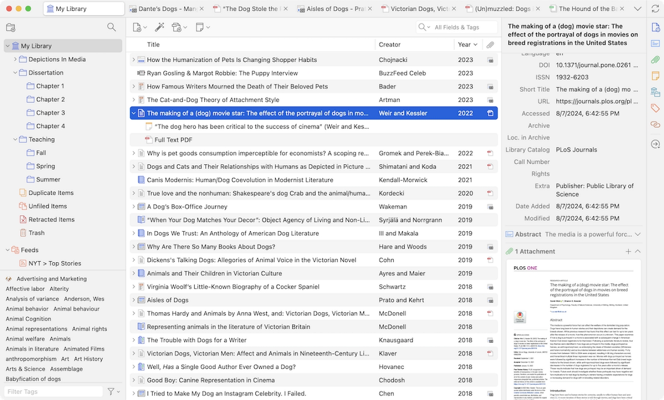 collaborative research zotero lab