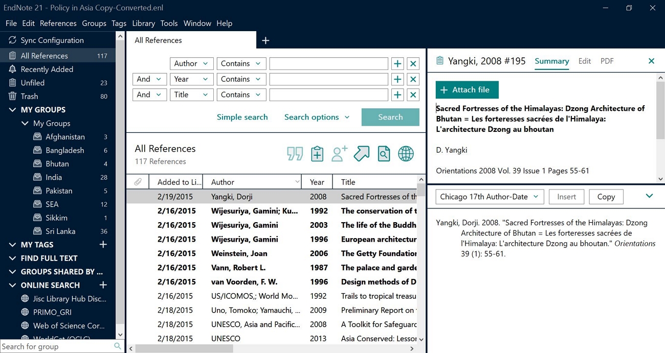 21 enterprise edition endnote reference library