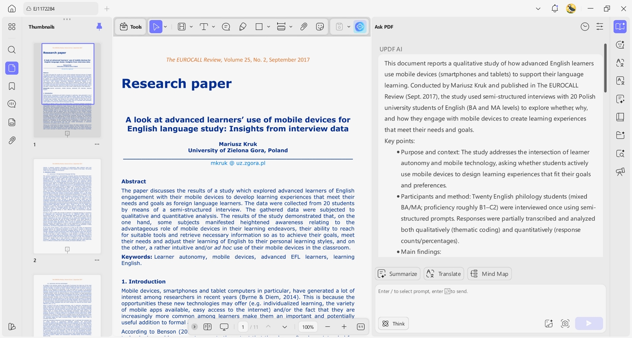 updf ai understand complex papers
