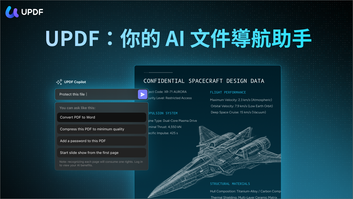 UPDF Copilot 文件操作助理