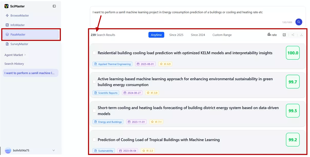 PasaMaster for paper search