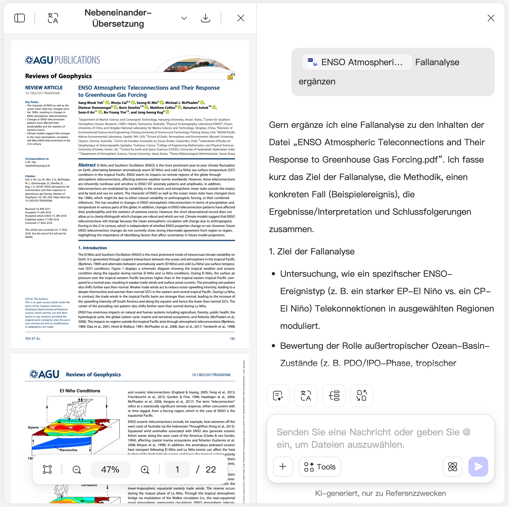 UPDF AI Akademischer Paraphrasierer
