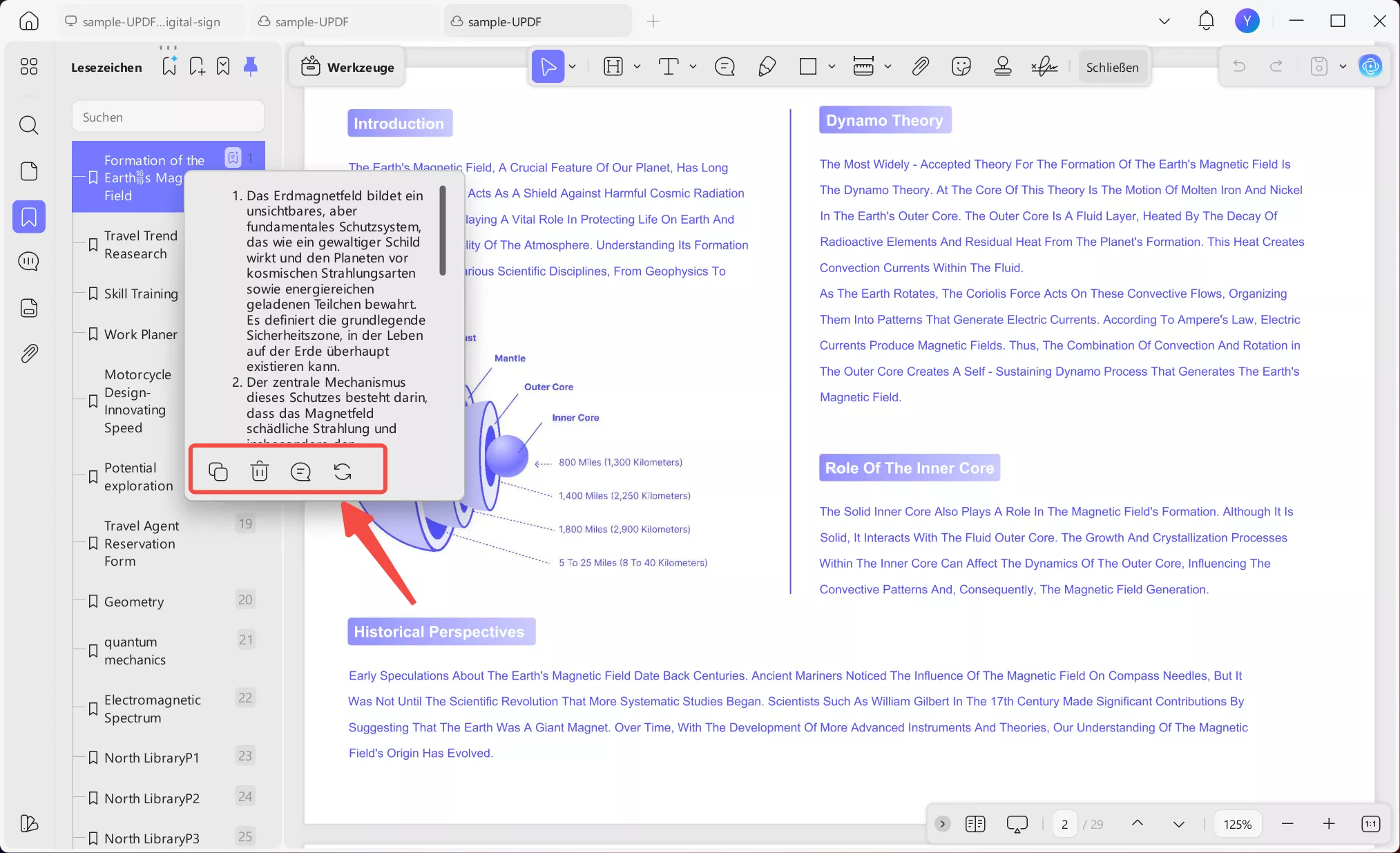 KI-Zusammenfassung anzeigen und verwalten