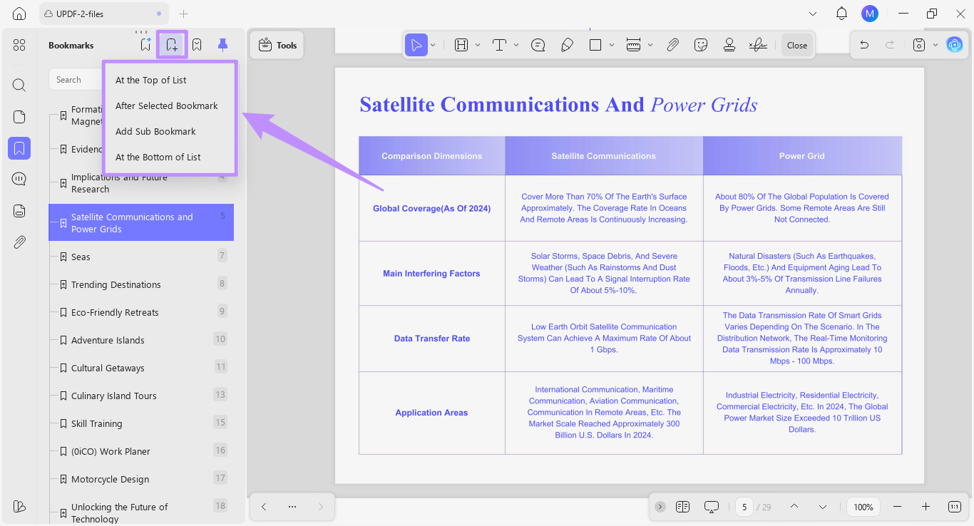 create new bookmarks