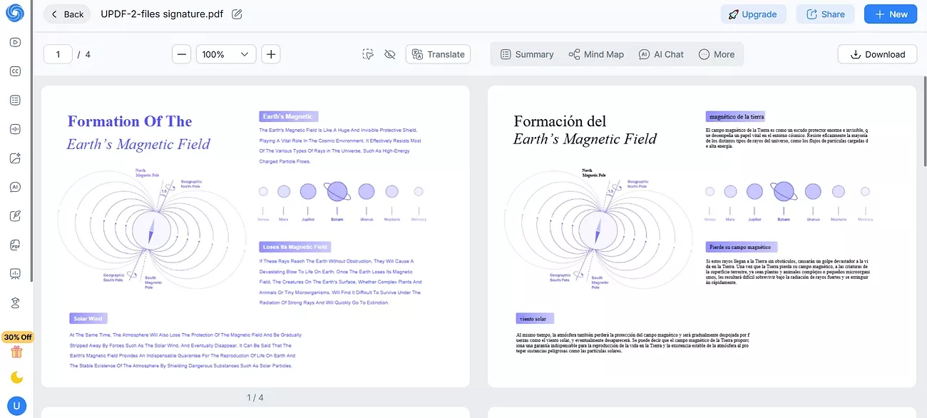 online notegpt side by side translation