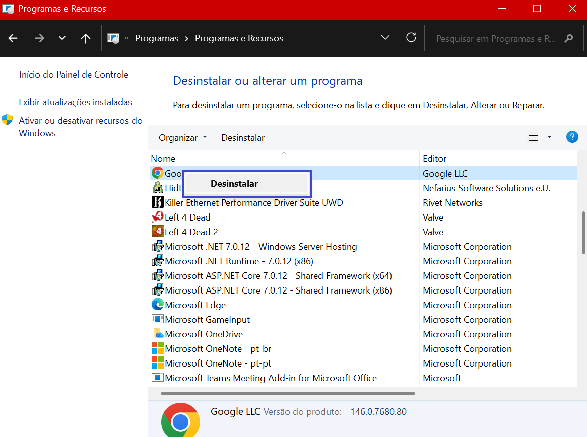 Alterar o local de download no Chrome