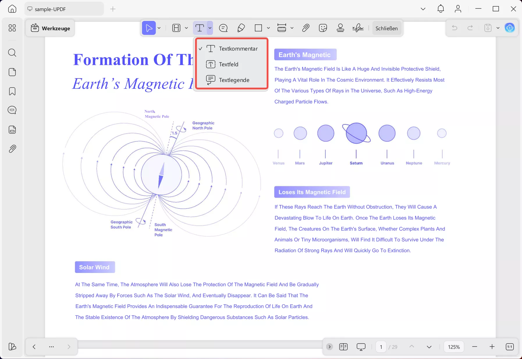 Kommentare in updf mit Anmerkungen versehen