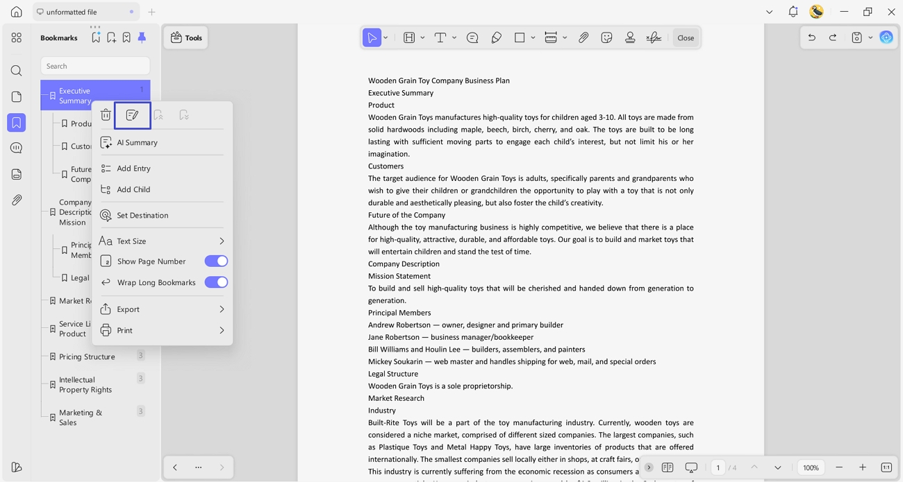  rename move generated bookmarks