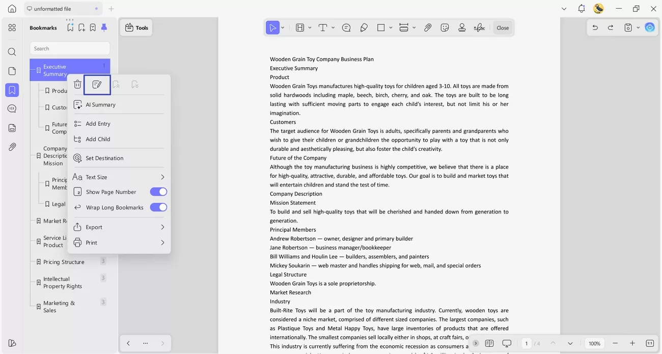 rename move generated bookmarks