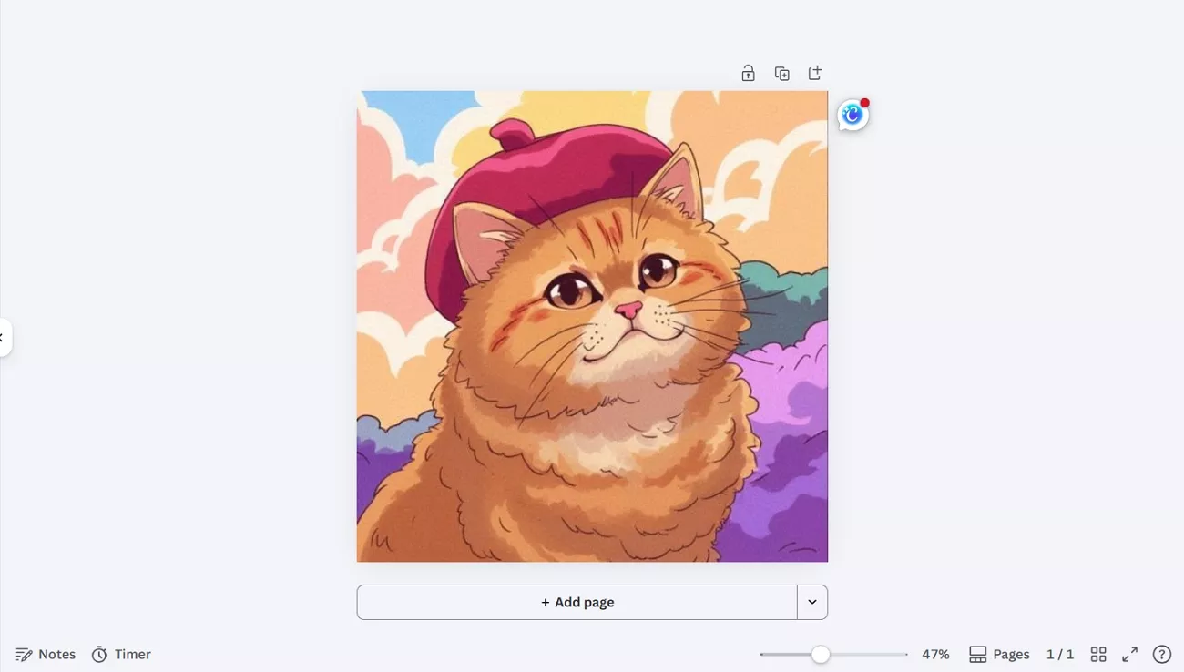 anime style canva ai generated sticker