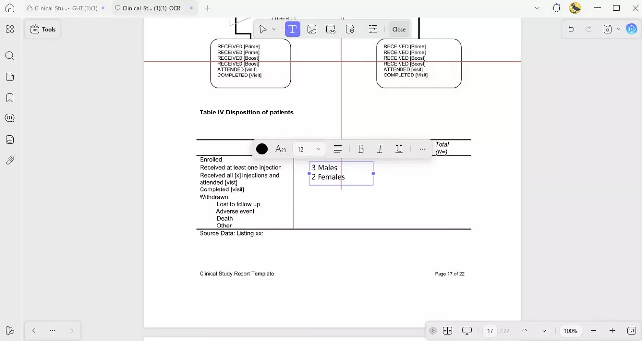 updf editing feature