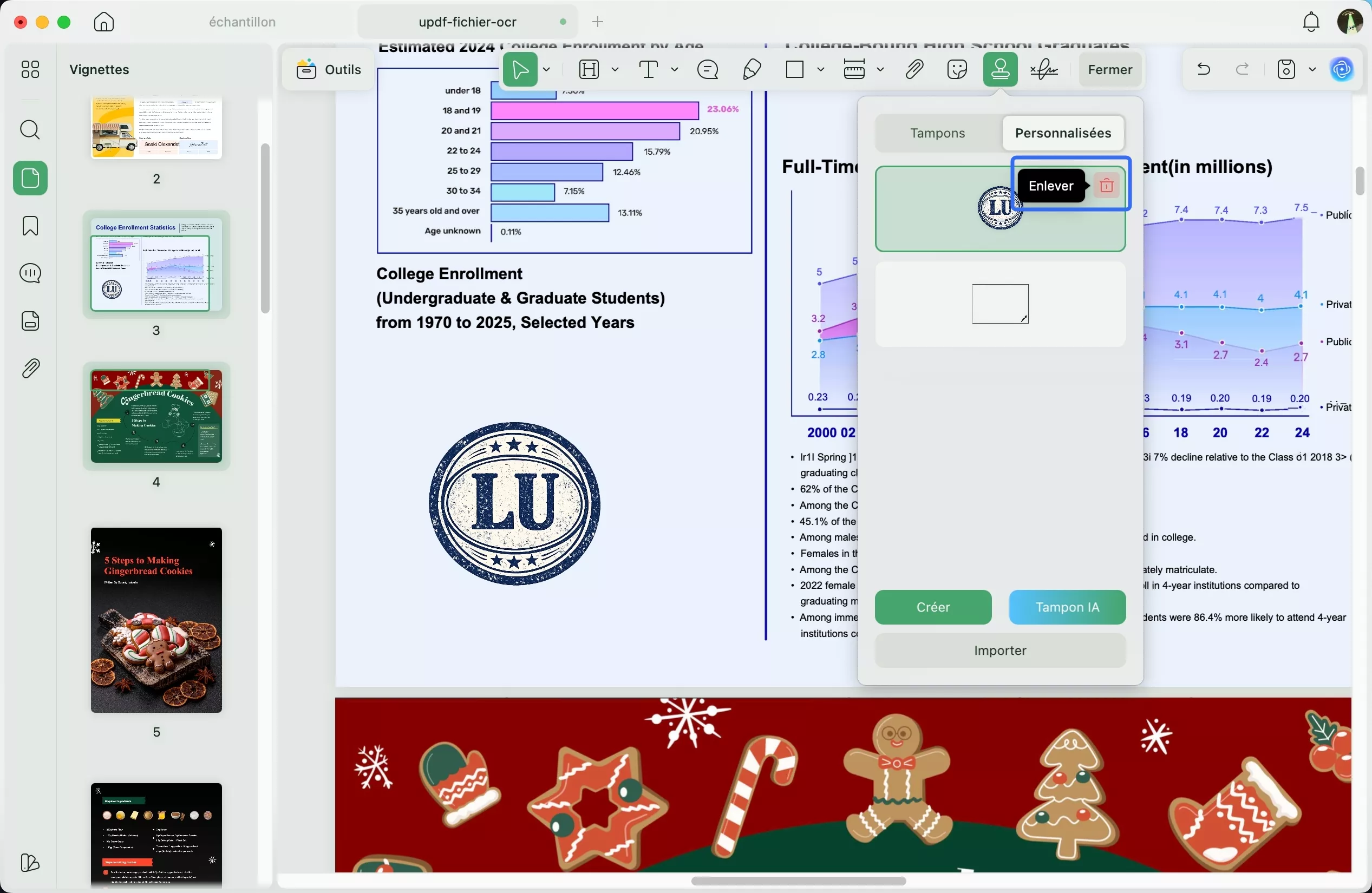 cliquez sur le bouton supprimer