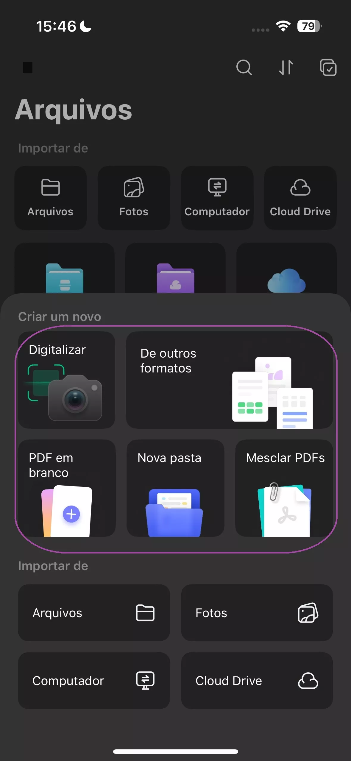 Continue para importar PDF no UPDF