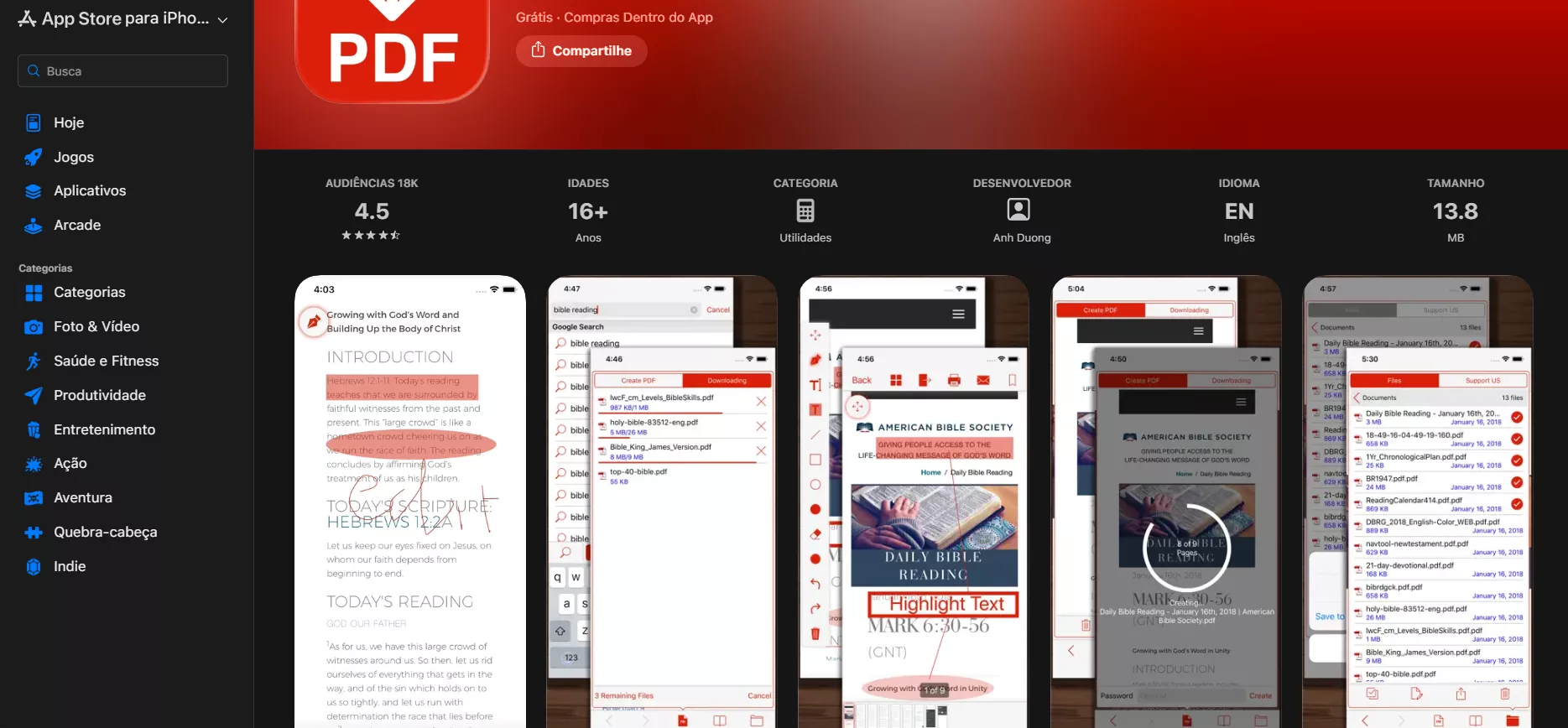 Conversor e leitor de PDF