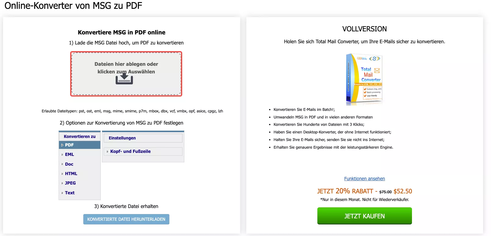 msg in pdf Coolutils